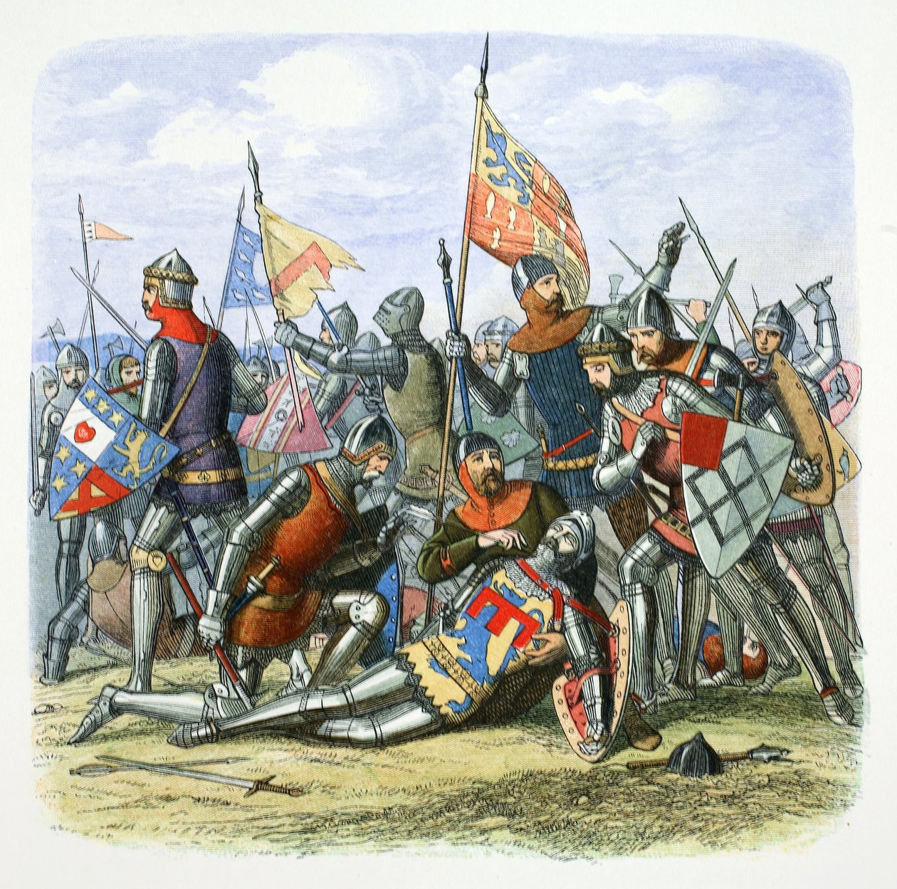 Tod von Harry Hotspur Sir Henry Percy, Shrewsbury, Shropshire, 1403, 1864 von James William Edmund Doyle