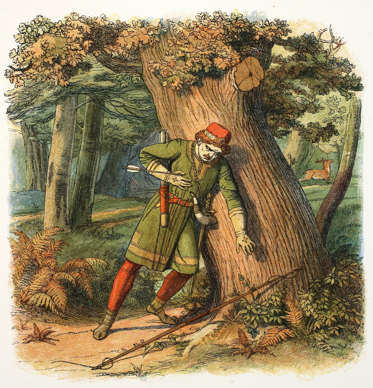 Tod von Wilhelm II. von England, 1100, 1864 von James William Edmund Doyle
