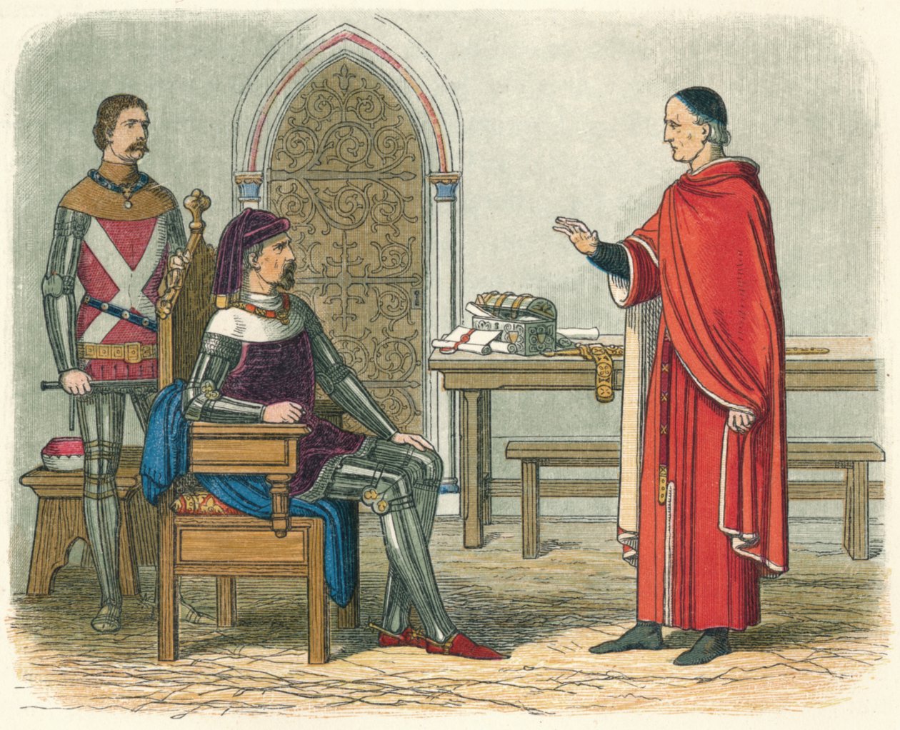 Gascoigne weigert sich, einen Prälaten oder Peer zu verurteilen, 1405 1864 von James William Edmund Doyle