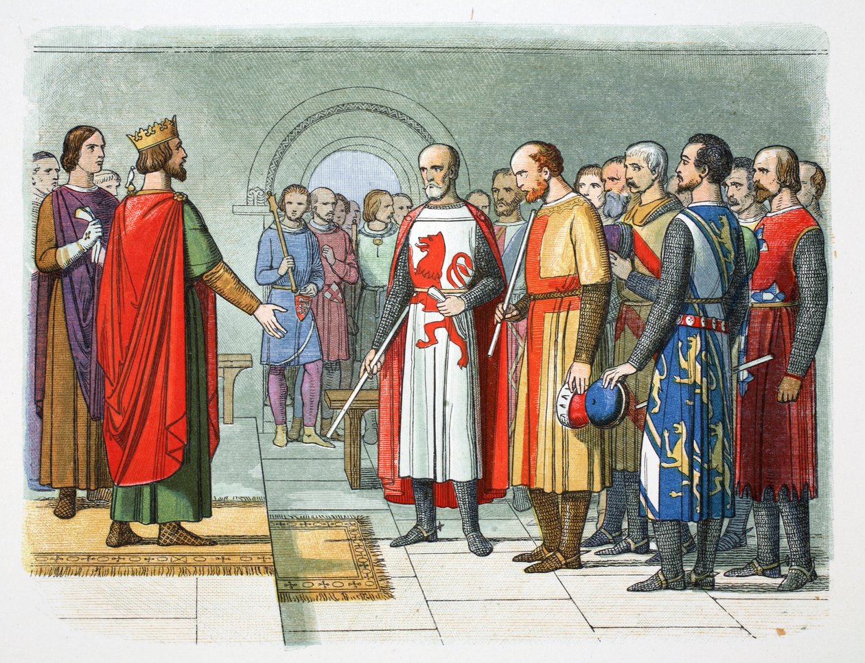 König Heinrich III. und sein Parlament, Westminster, 1258, 1864 von James William Edmund Doyle
