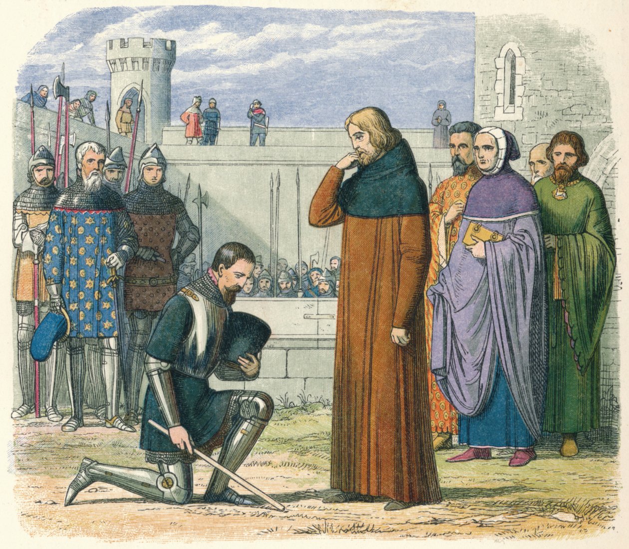 Das Treffen von Richard und Heinrich, 1399 von James William Edmund Doyle