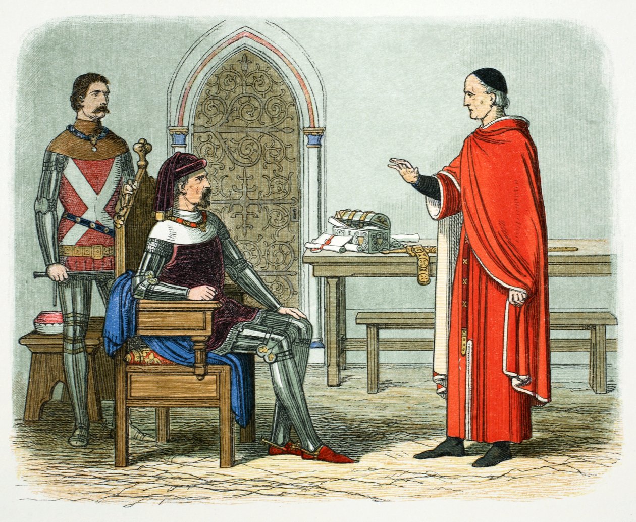 Sir William Gascoigne weigert sich, einen Prälaten oder Peer zu verurteilen von James William Edmund Doyle