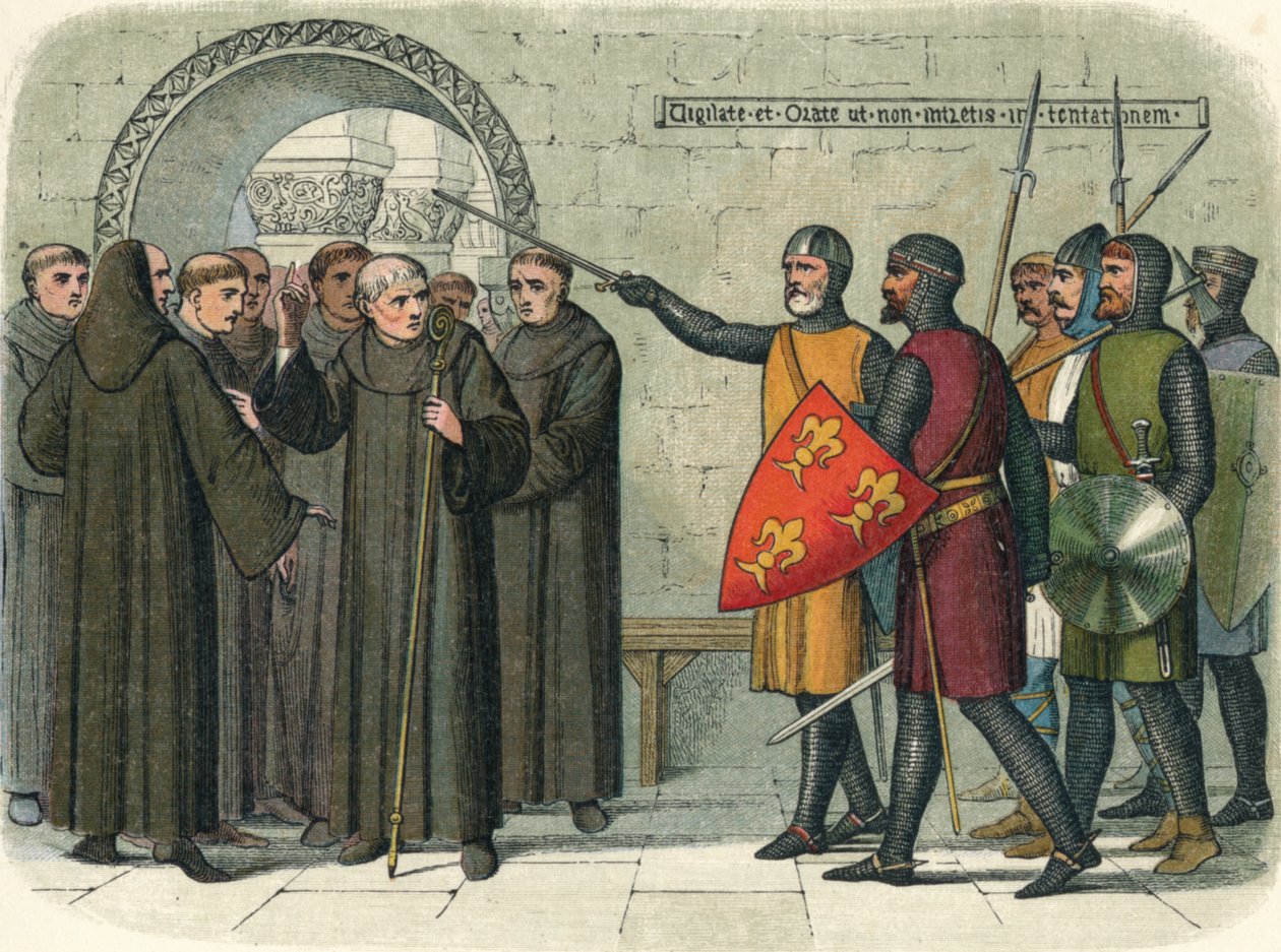 Die Mönche von Christchurch vertrieben von James William Edmund Doyle