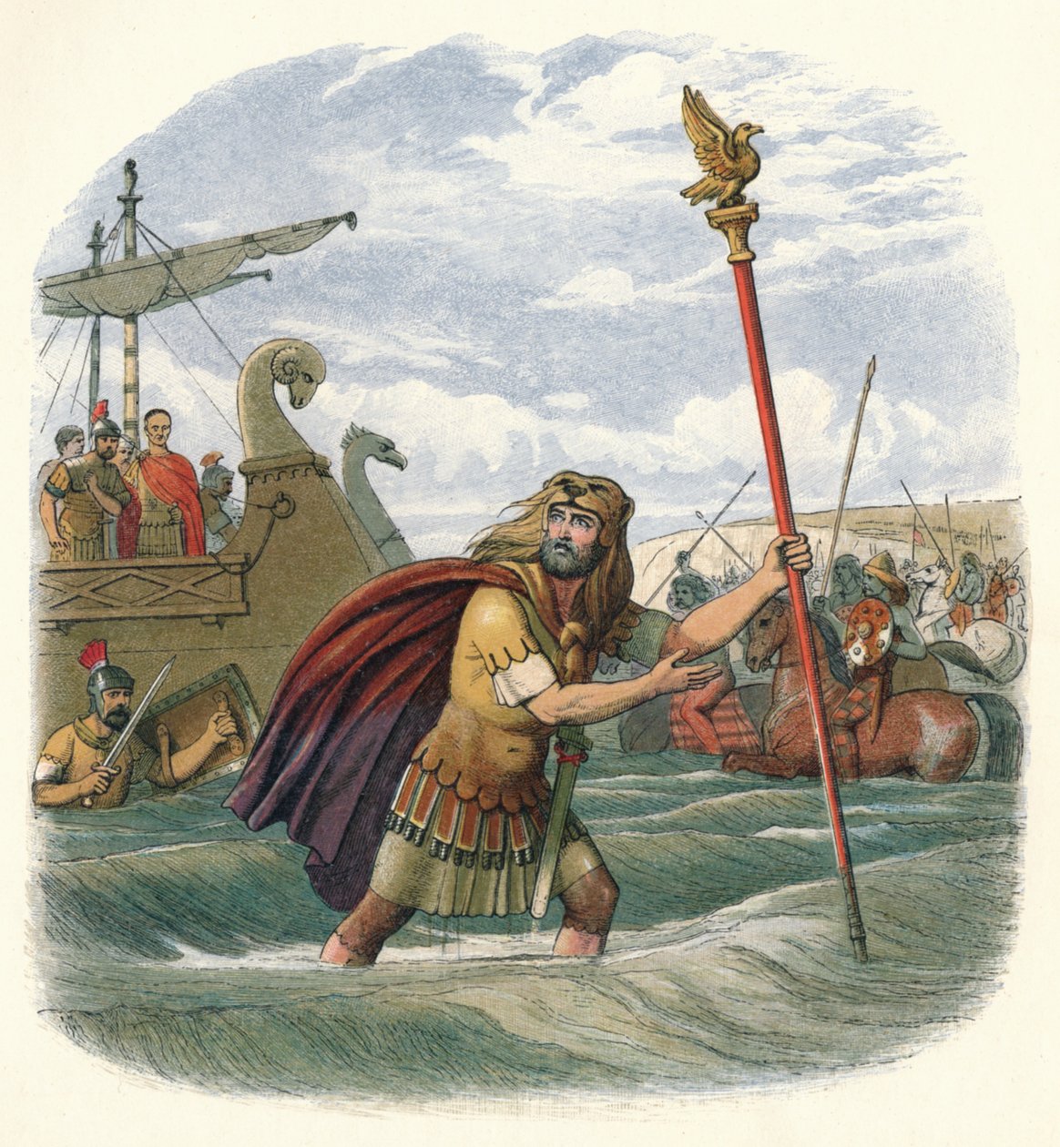 Der Fahnenträger der zehnten Legion, 55 v. Chr., 1864 von James William Edmund Doyle
