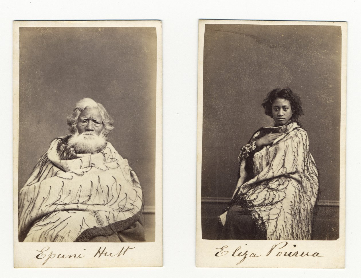 Epuni Hutt und Eliza Porirua, ca. 1865 von James Wrigglesworth