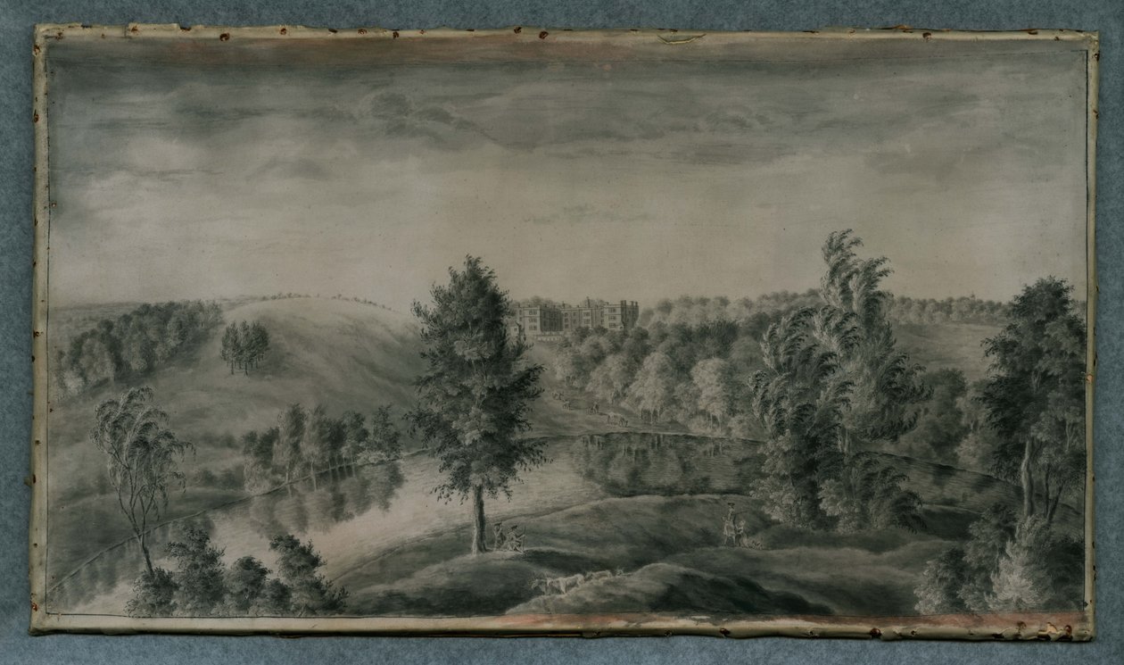 Ansicht von Temple Newsam House, von Osten von James the Younger Lambert