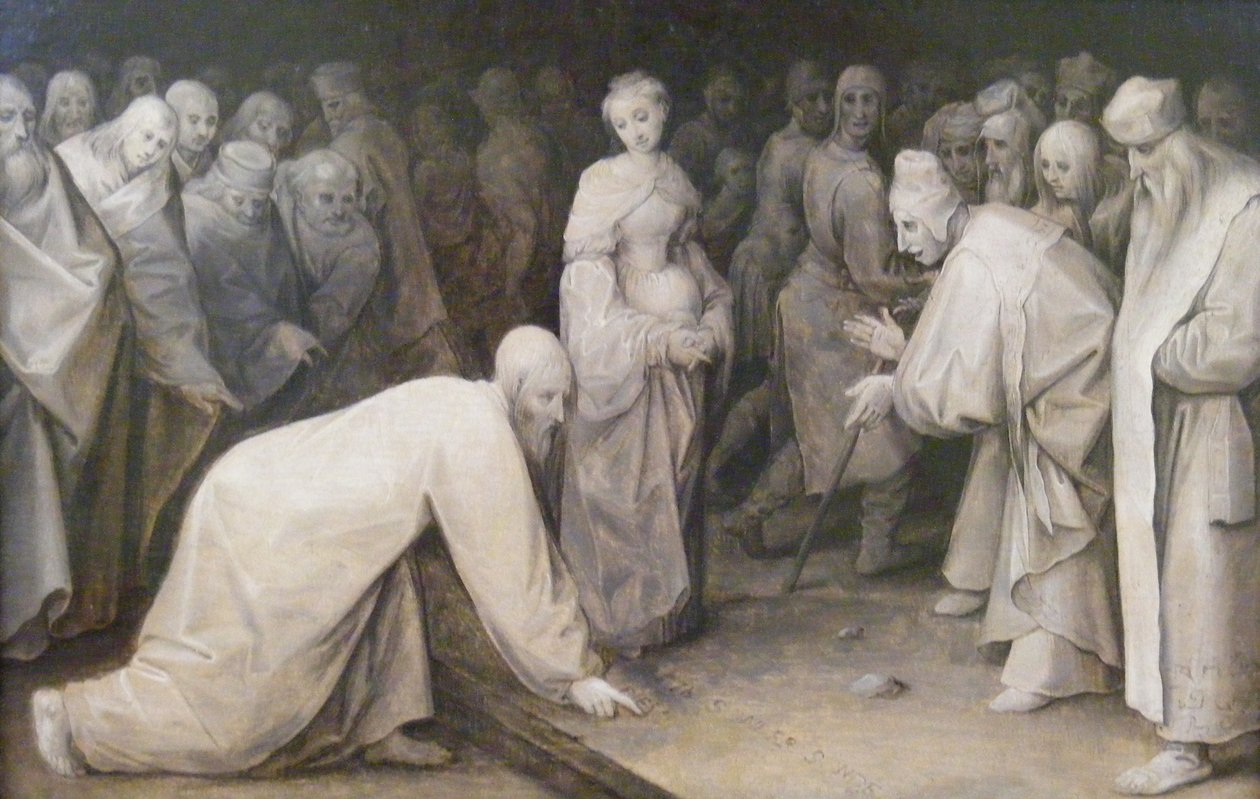 Christus und die Ehebrecherin von Jan the Elder Brueghel