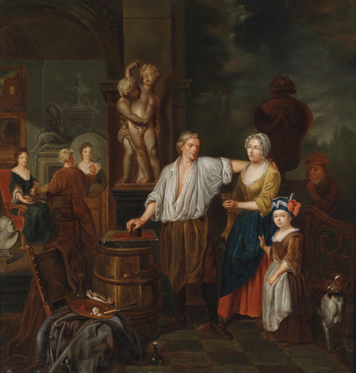 Im Atelier des Malers von Jan Josef Horemans II