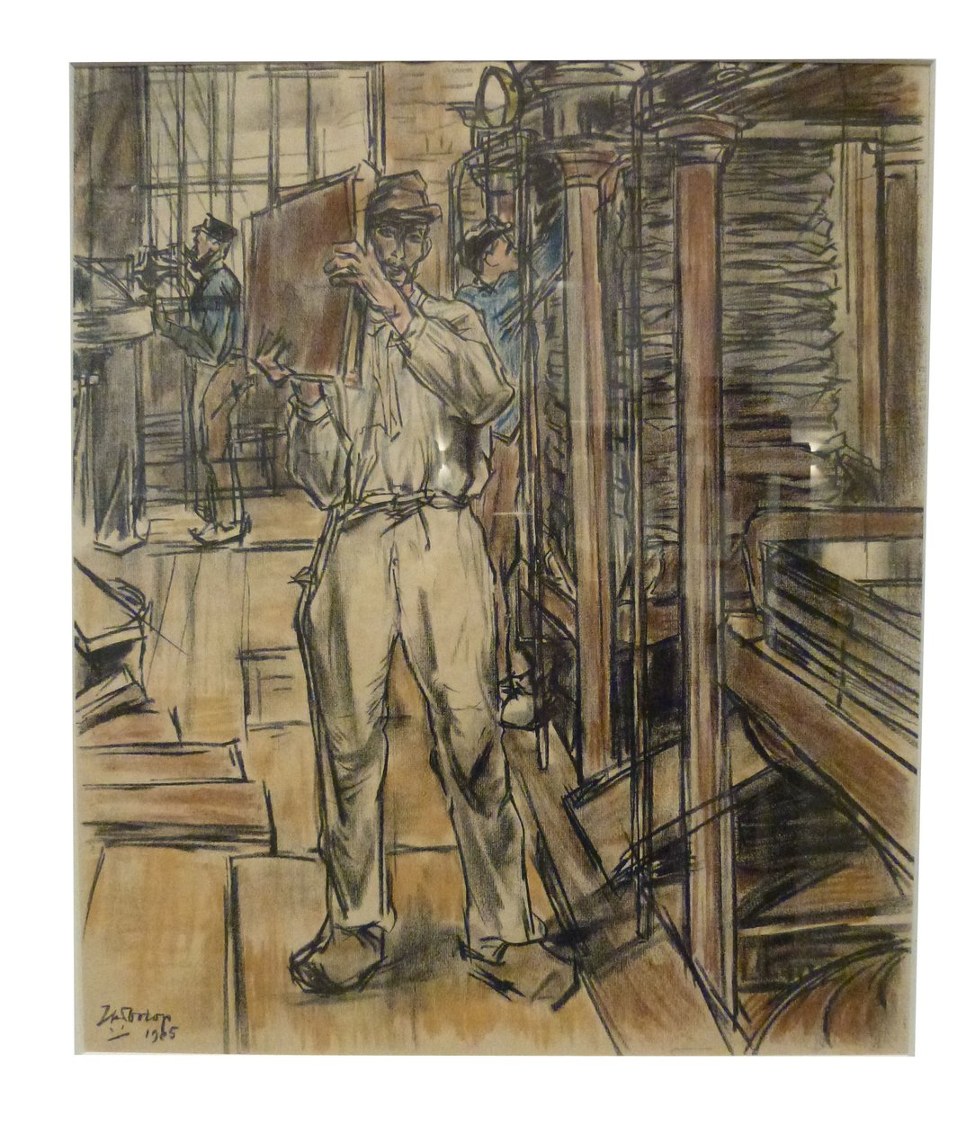 Perserij 1 von 12 Lithografien, die Toorop über die Herstellung von Kerzen machte von Jan Toorop