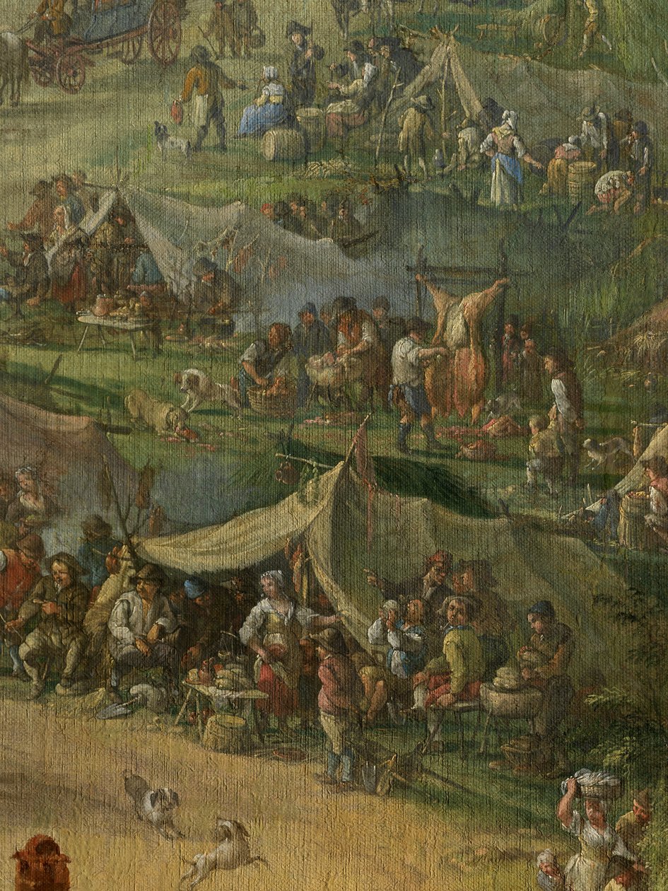 (Detail) Ausgrabung des Gent-Kanals von Jan Anton Garemyn