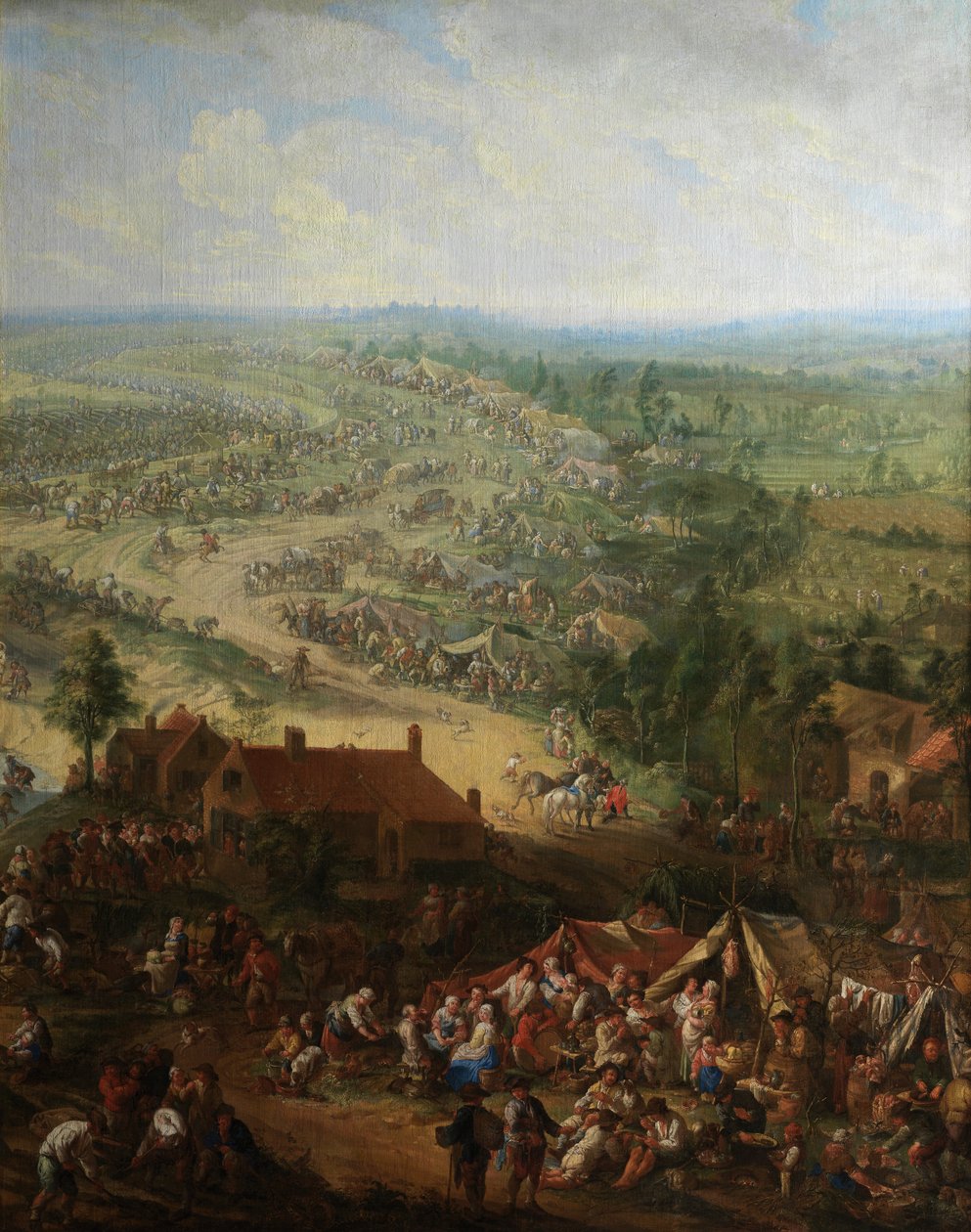 (Detail) Ausgrabung des Gent-Kanals von Jan Anton Garemyn
