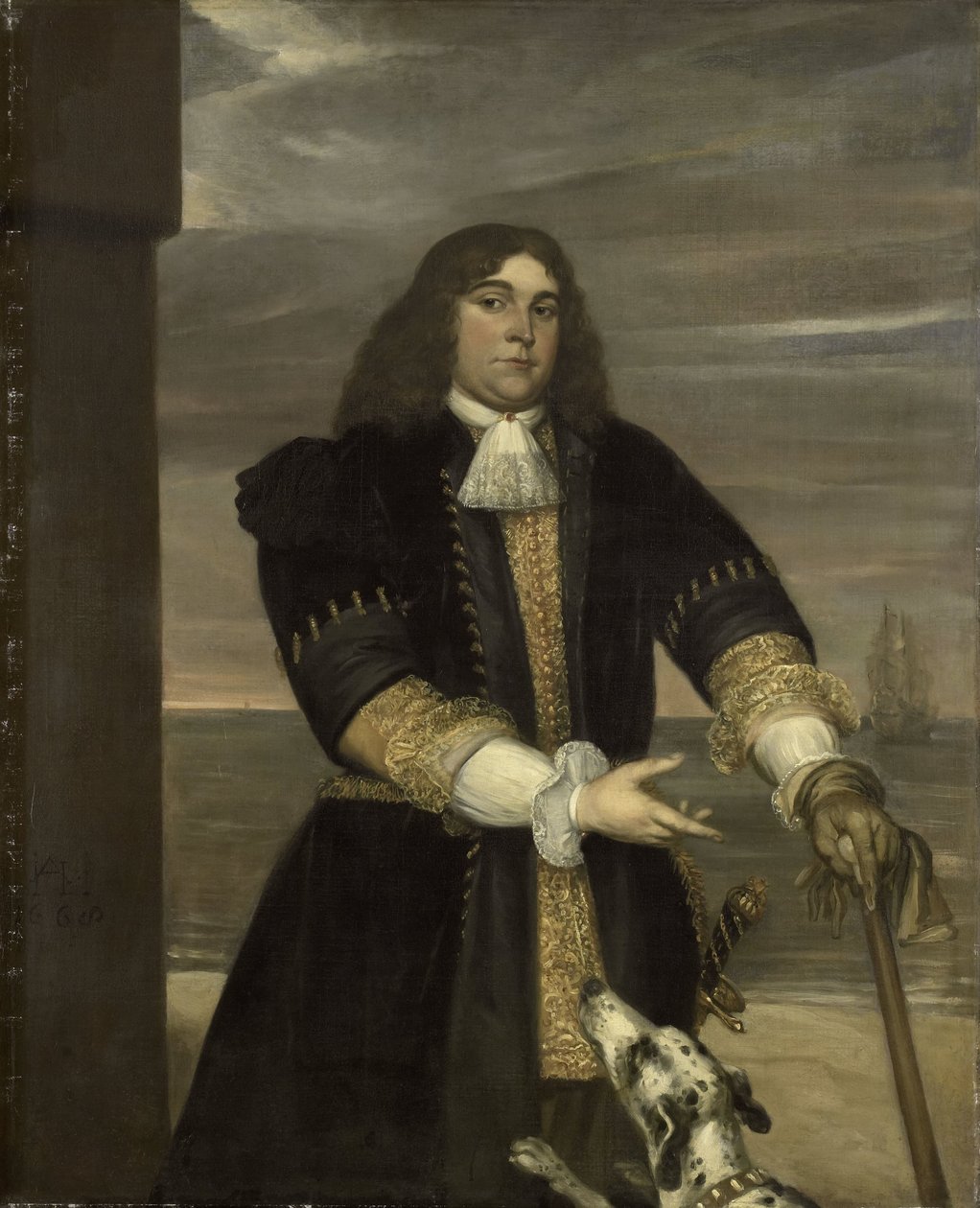 Jan van Gelder (1647-73), Marinekapitän, Stiefsohn von Michiel Adriaensz de Ruyter von Jan Andrea Lievens