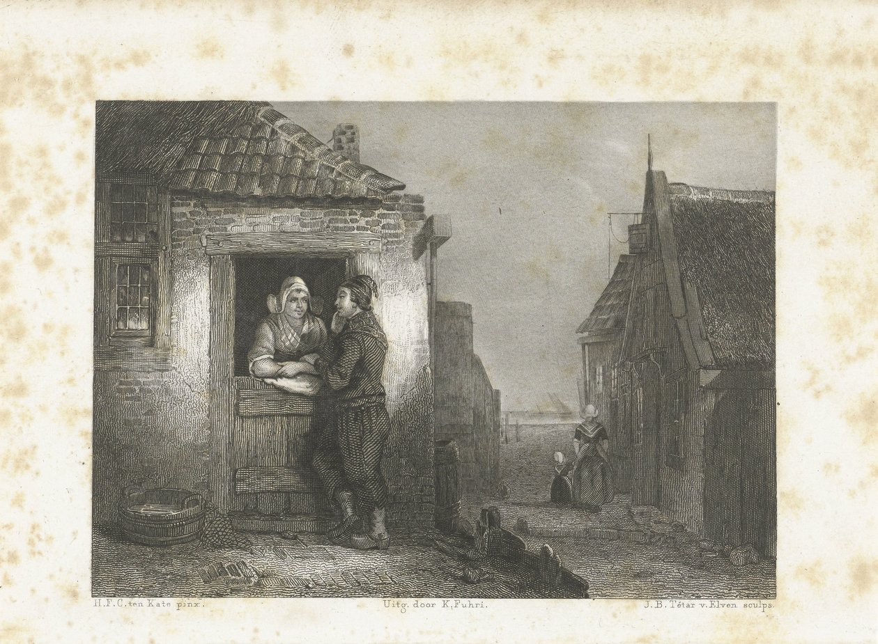 Volendams Paar von Jan Baptist Tetar van Elven