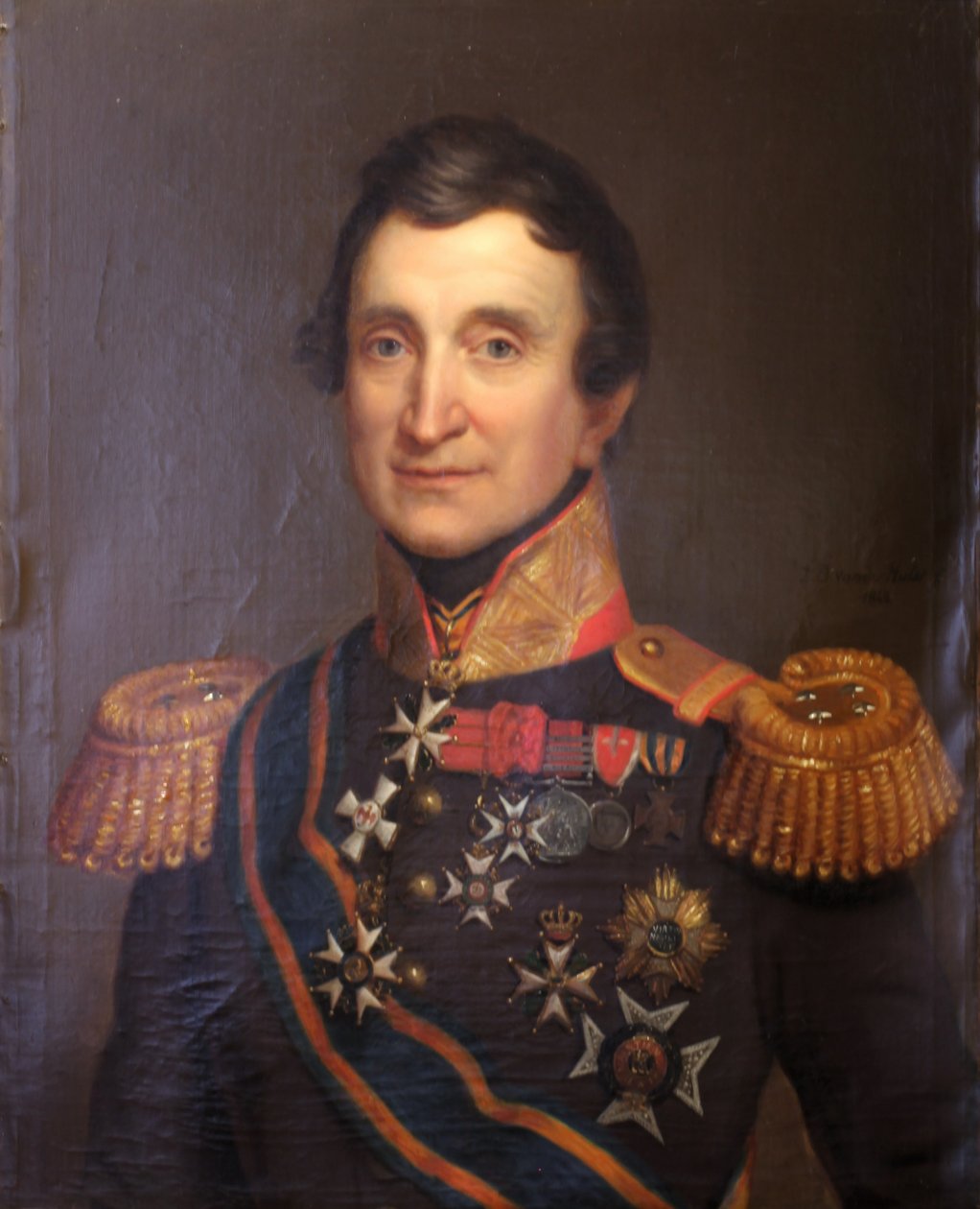 Jean-Victor de Constant-Rebecque in seiner Uniform als Generalleutnant der niederländischen Armee von Jan Baptist van der Hulst