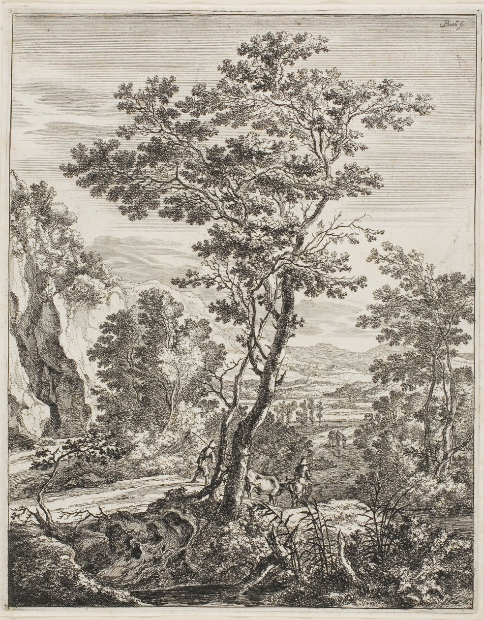 Der große Baum, aus Aufrechte italienische Landschaften von Jan Both