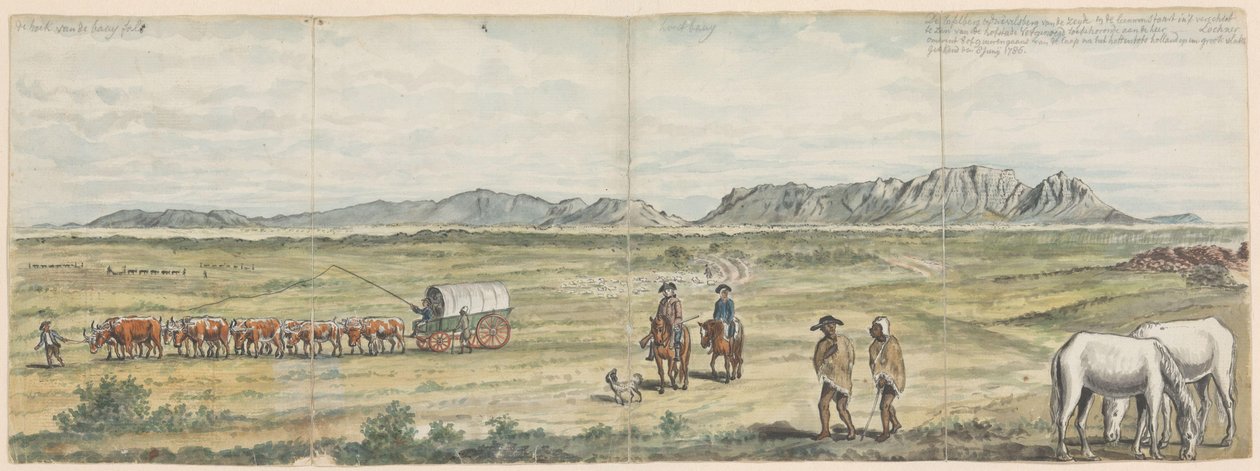 Khoikhoi und Kolonisten auf der Kapebene von Jan Brandes
