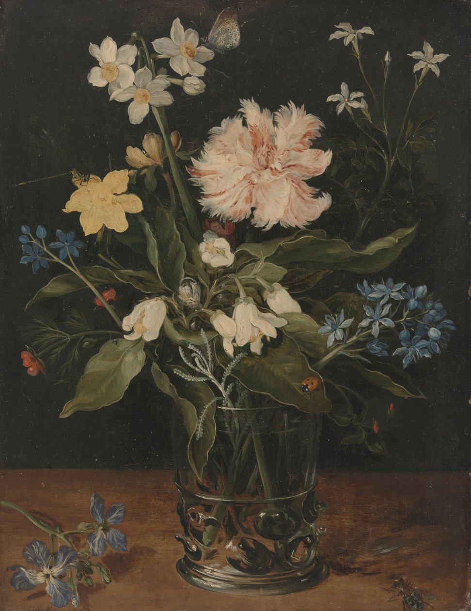 Stillleben mit Blumen in einem Glas von Jan Brueghel (I)