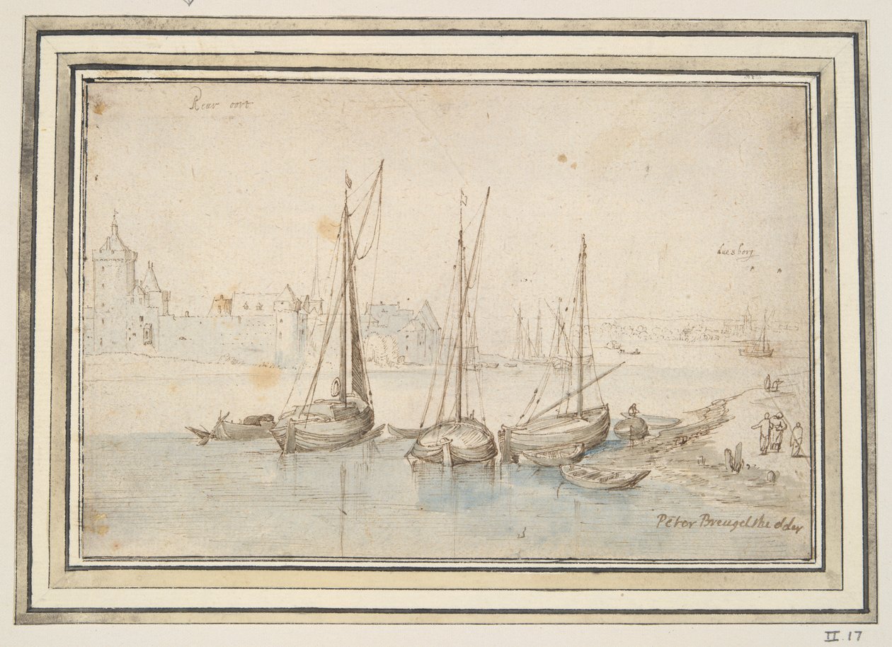 Ansicht von Ruhrort und Duisburg von Jan Brueghel the Elder