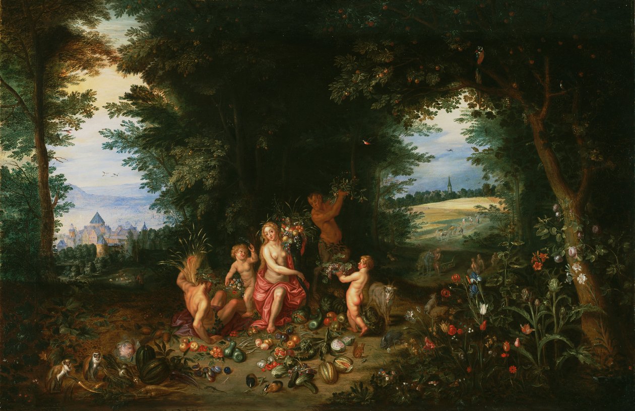 Landschaft mit Ceres (Allegorie der Erde) von Jan Brueghel the Younger