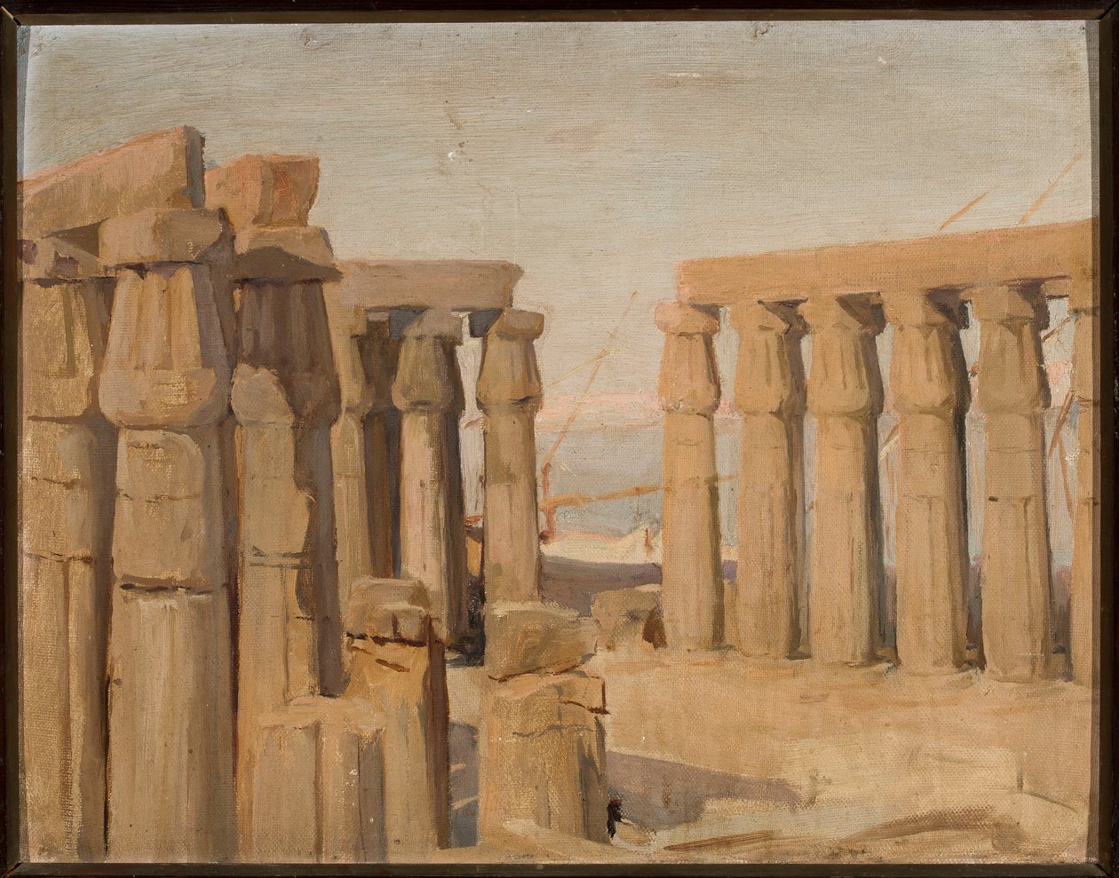 Tempel von Luxor. Aus einer Reise nach Ägypten von Jan Ciągliński