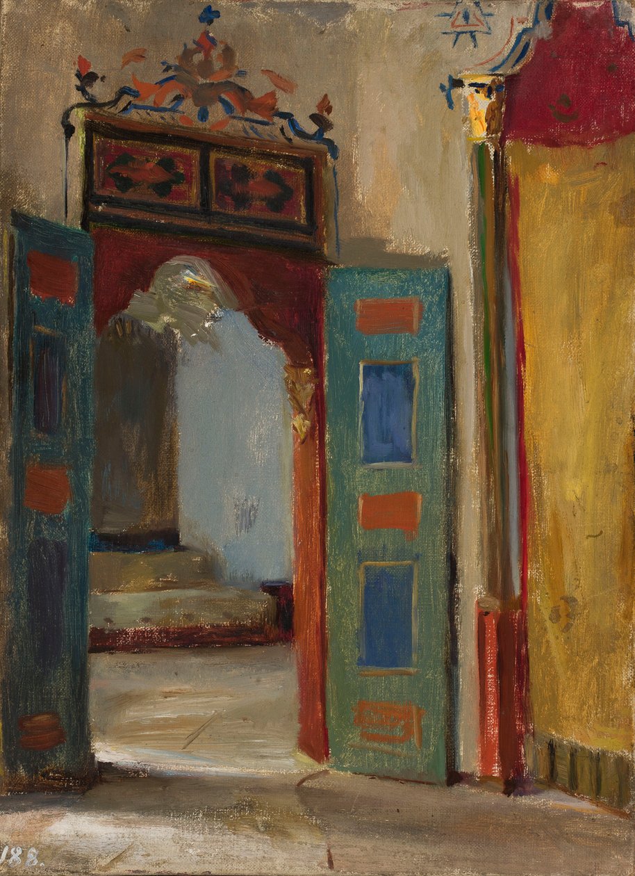 Innenraum des Khan-Palastes in Bachtschyssaraj. Aus einer Reise auf die Krim von Jan Ciągliński