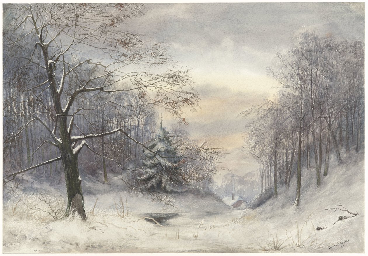 Winterlandschaft von Jan Daniël Cornelis Carel Willem baron de Constant Rebecque