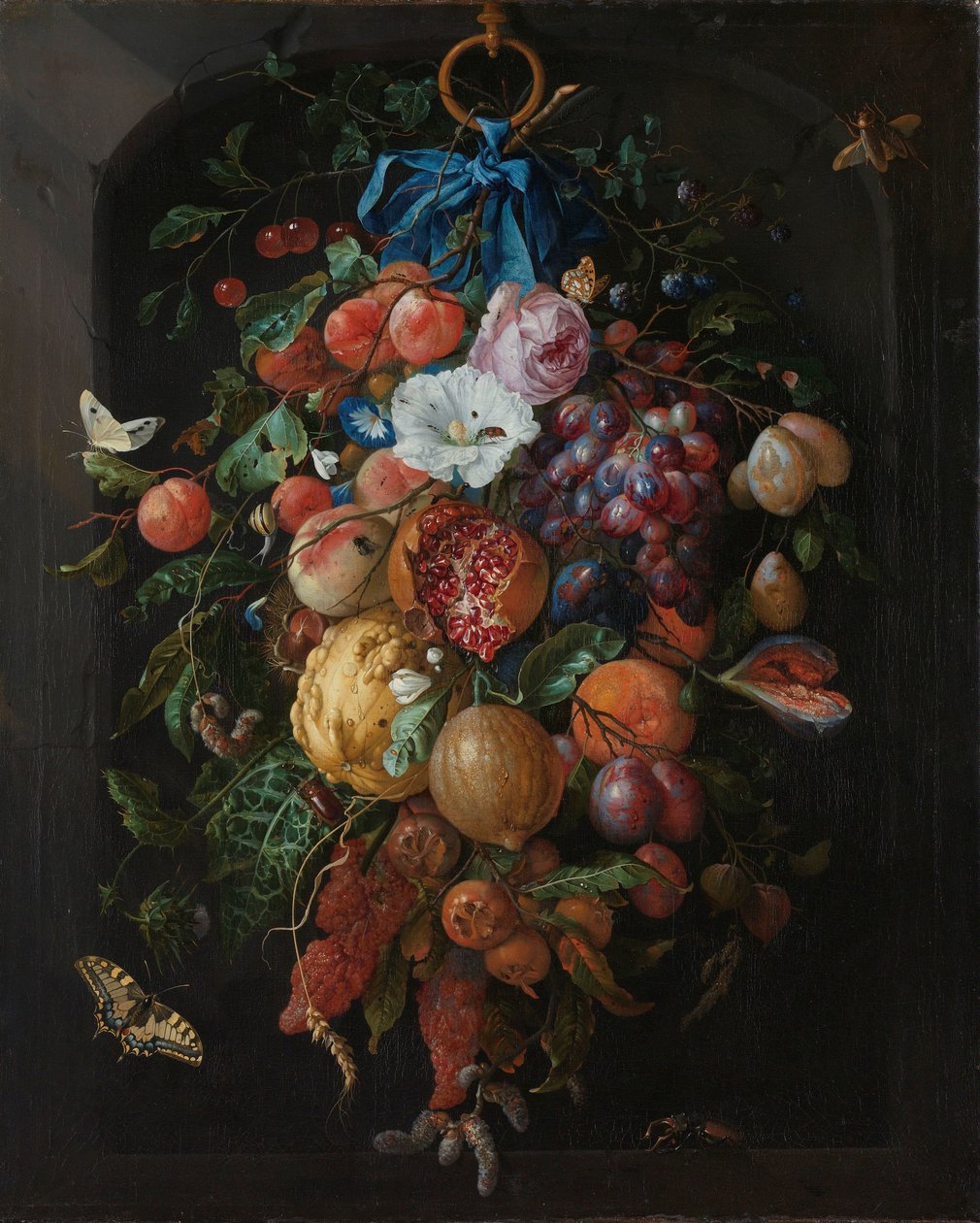 Girlande aus Früchten und Blumen von Jan Davidsz de Heem