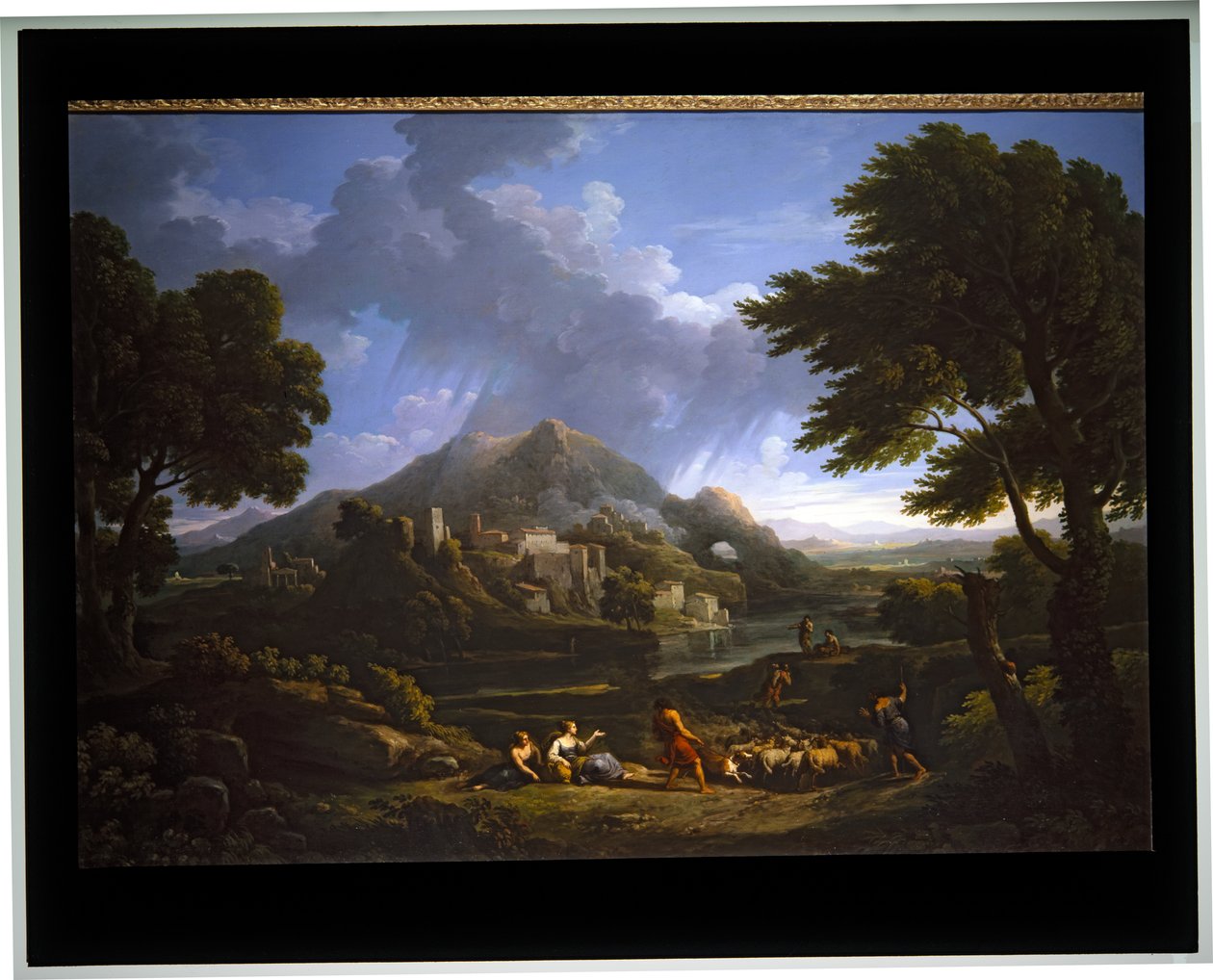 Landschaft Ein Gewitter in der Campagna von Jan Frans van (1662 1749) Bloemen