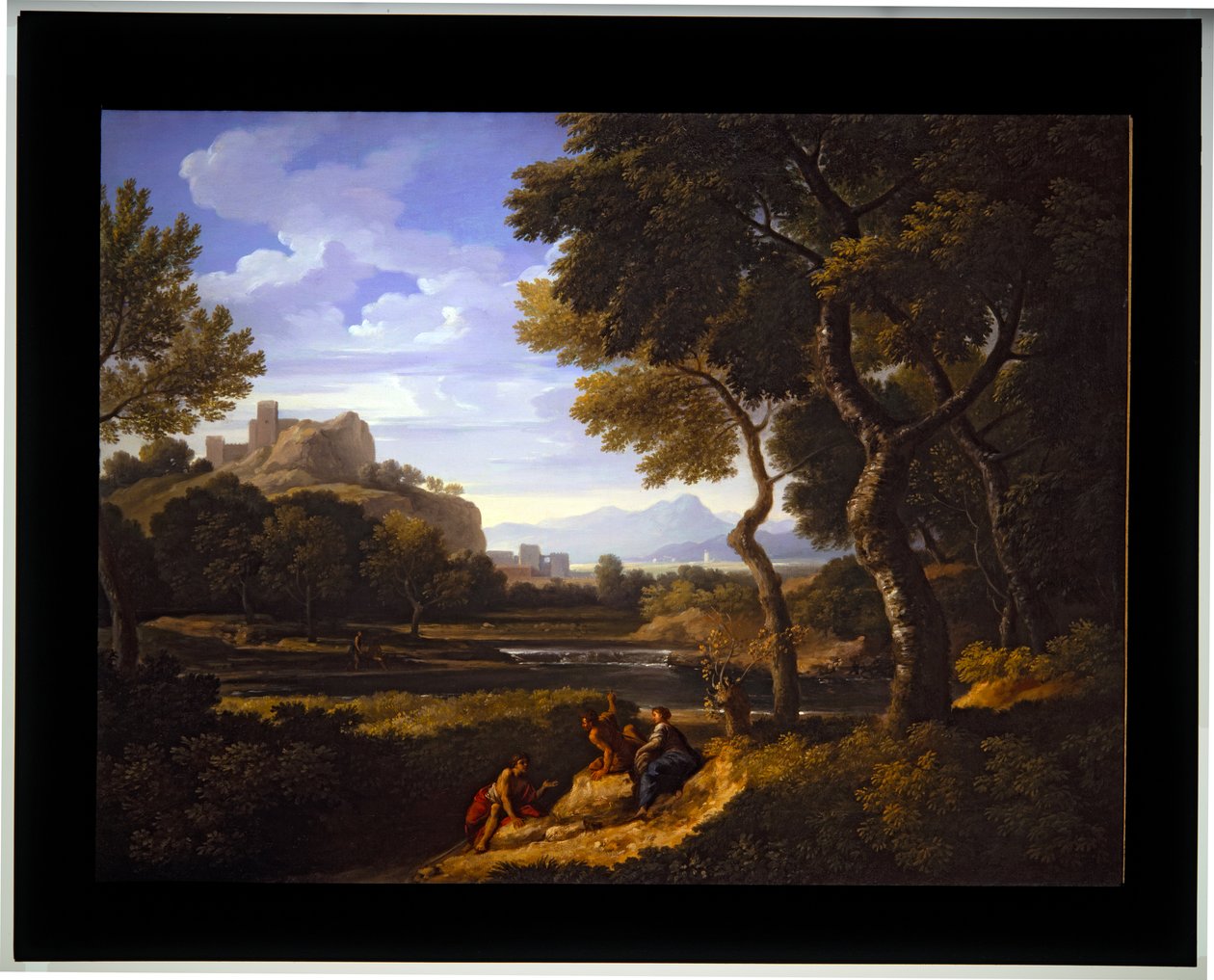 Zwei Landschaften von Jan Frans van (1662 1749) Bloemen