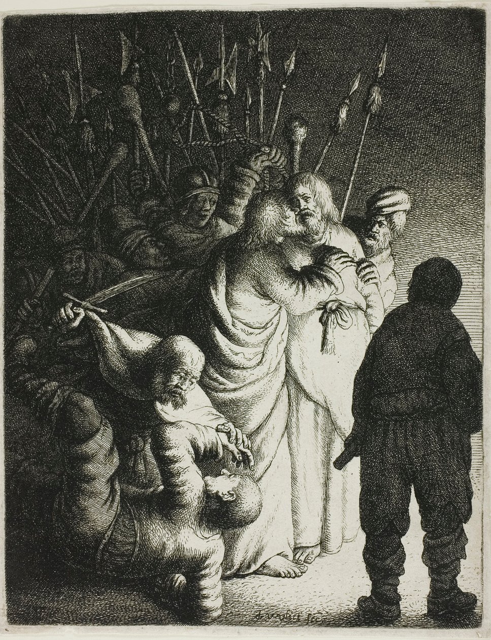 Christus gefangen genommen, aus Die Passion von Jan Georg van Vliet