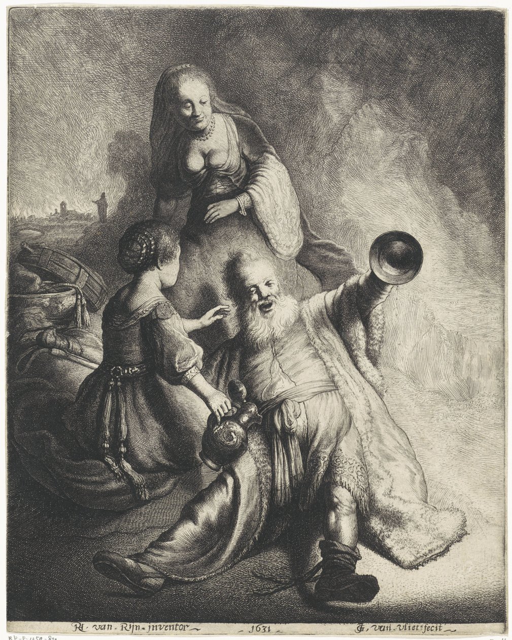 Lot und seine Töchter von Jan Gillisz. van Vliet