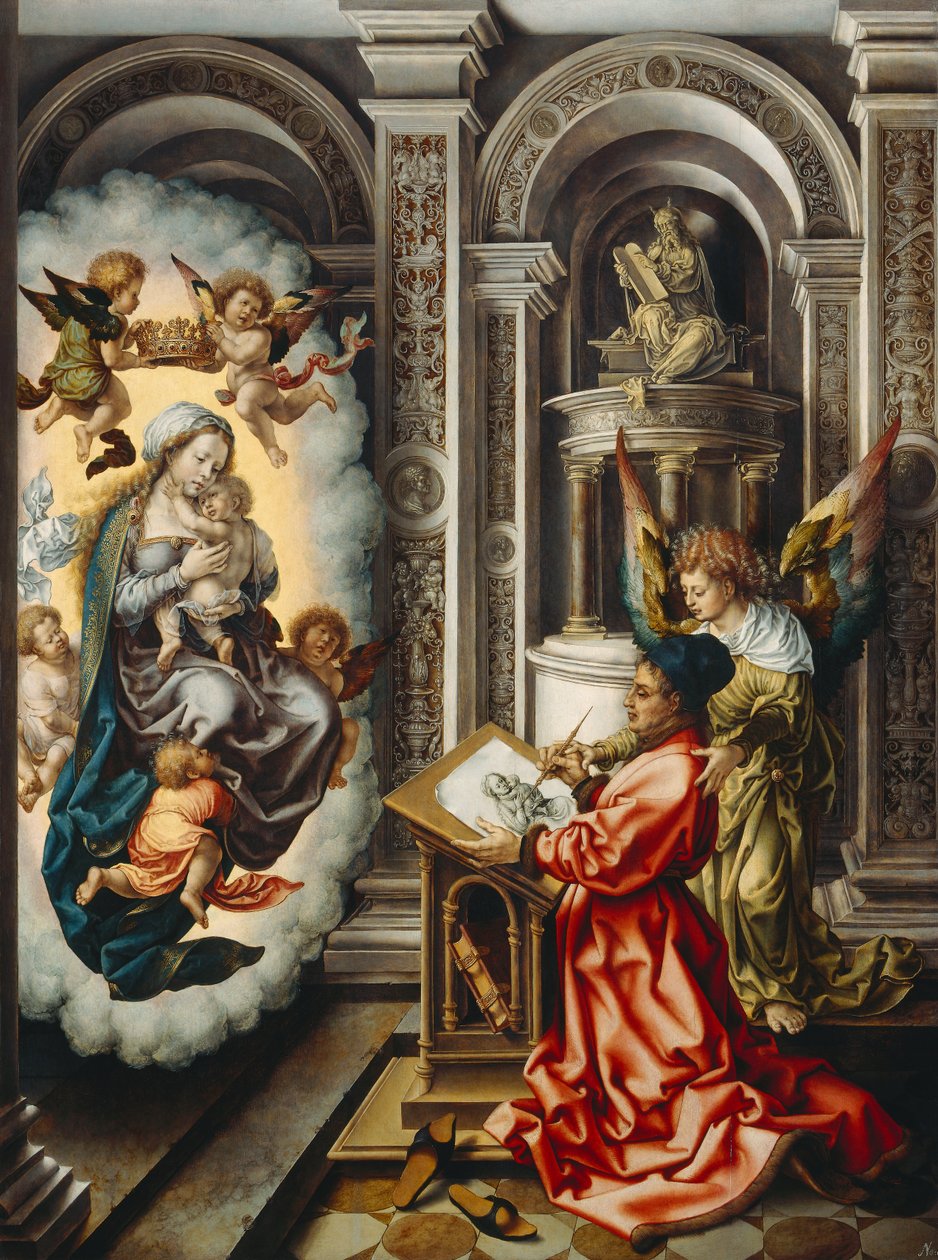 Hl. Lukas malt die Madonna von Jan Gossaert