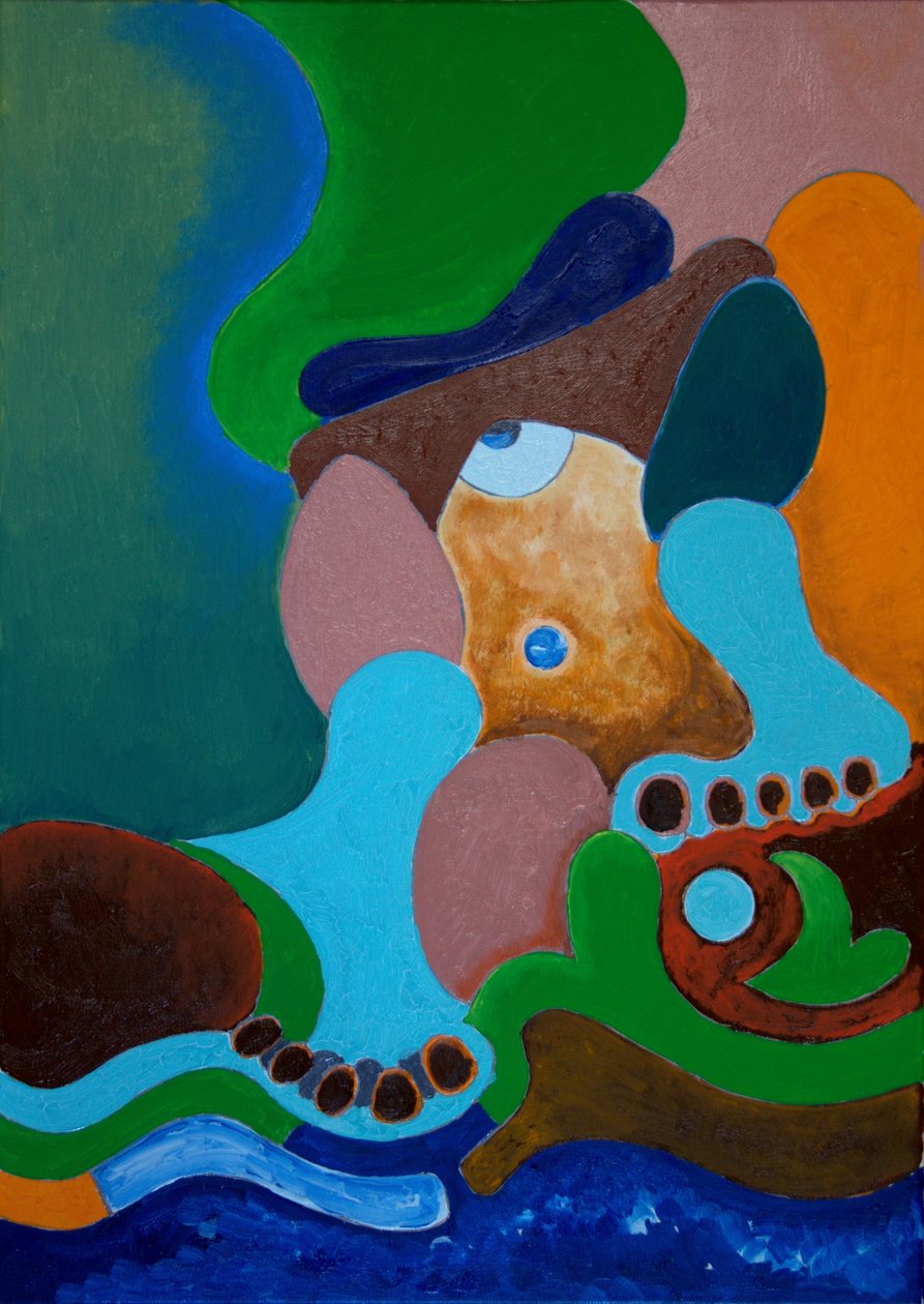 Nach einer schweren Prügel, wäscht der Riese seine Wunden am Brunnen, 2009 von Jan Groneberg