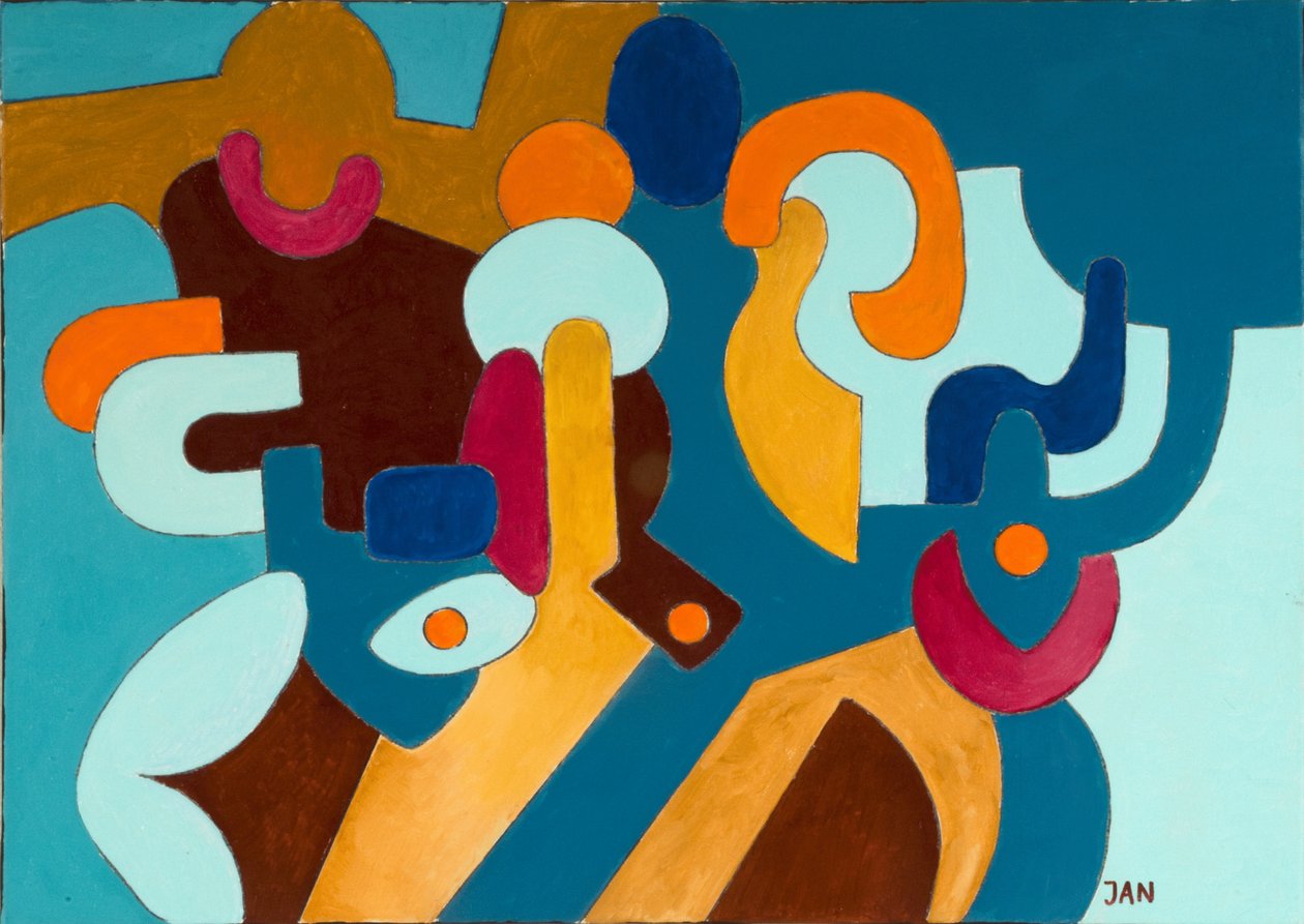 Aggressiver Ehemann und seine schüchterne Frau, 2009 von Jan Groneberg