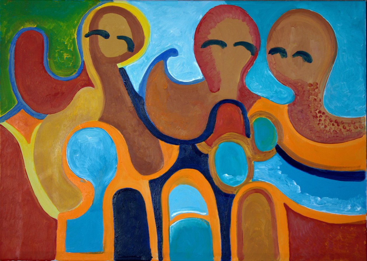 Mädchen am Flussufer, 2009 von Jan Groneberg