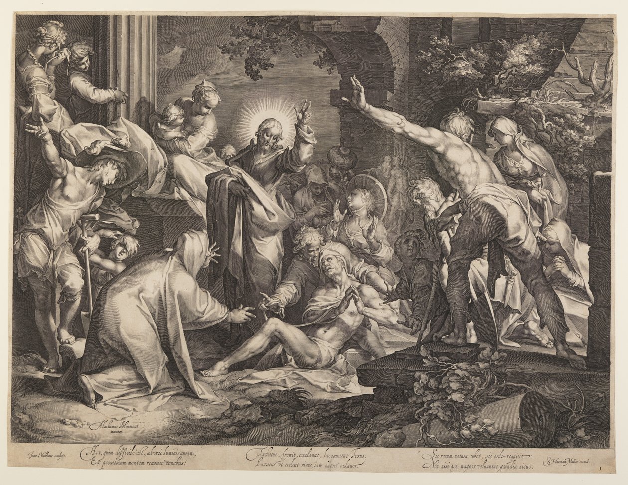 Die Auferweckung des Lazarus von Jan Harmensz. Muller