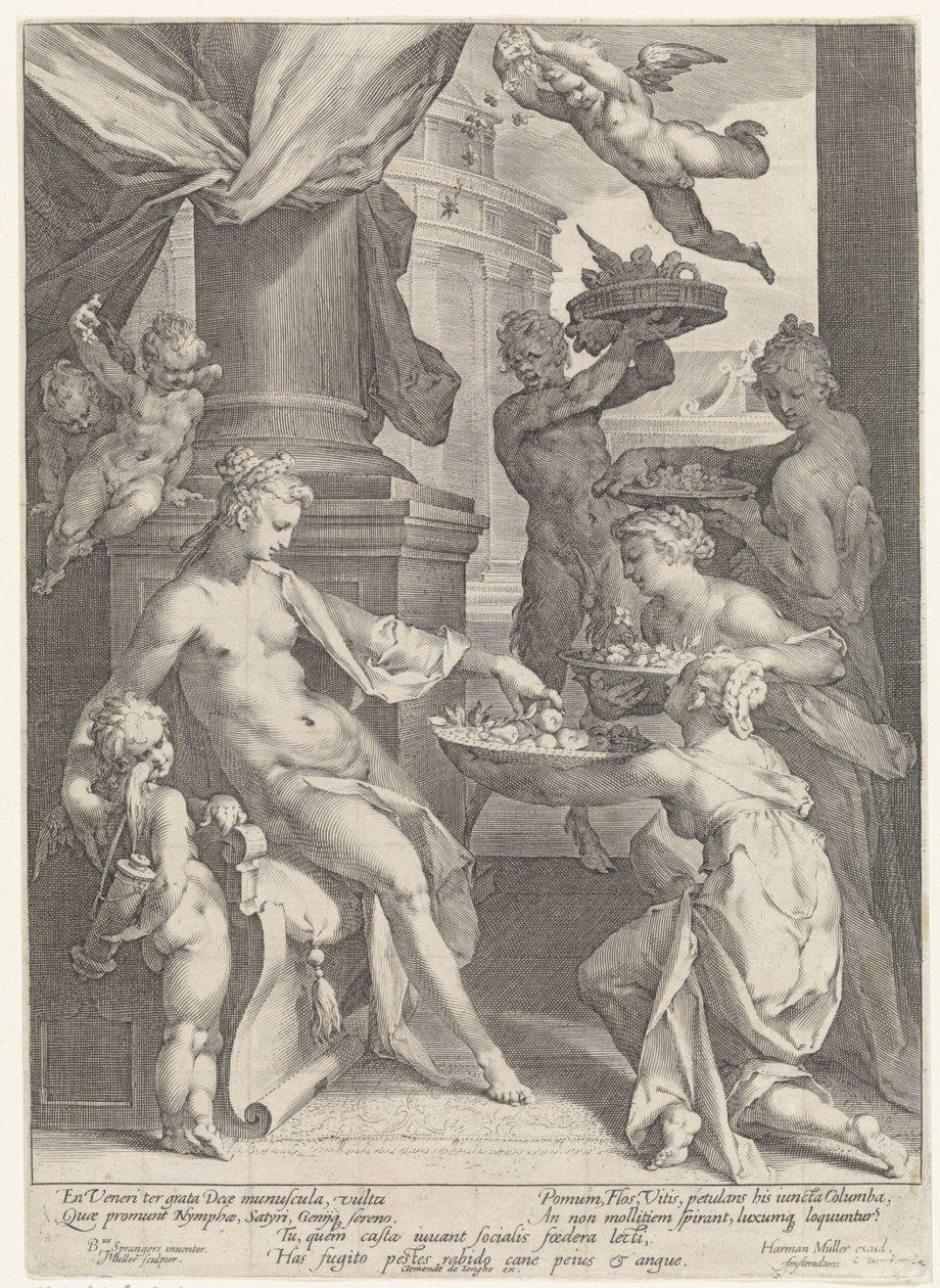 Venus von Nymphen und einem Faun geehrt von Jan Harmensz. Muller