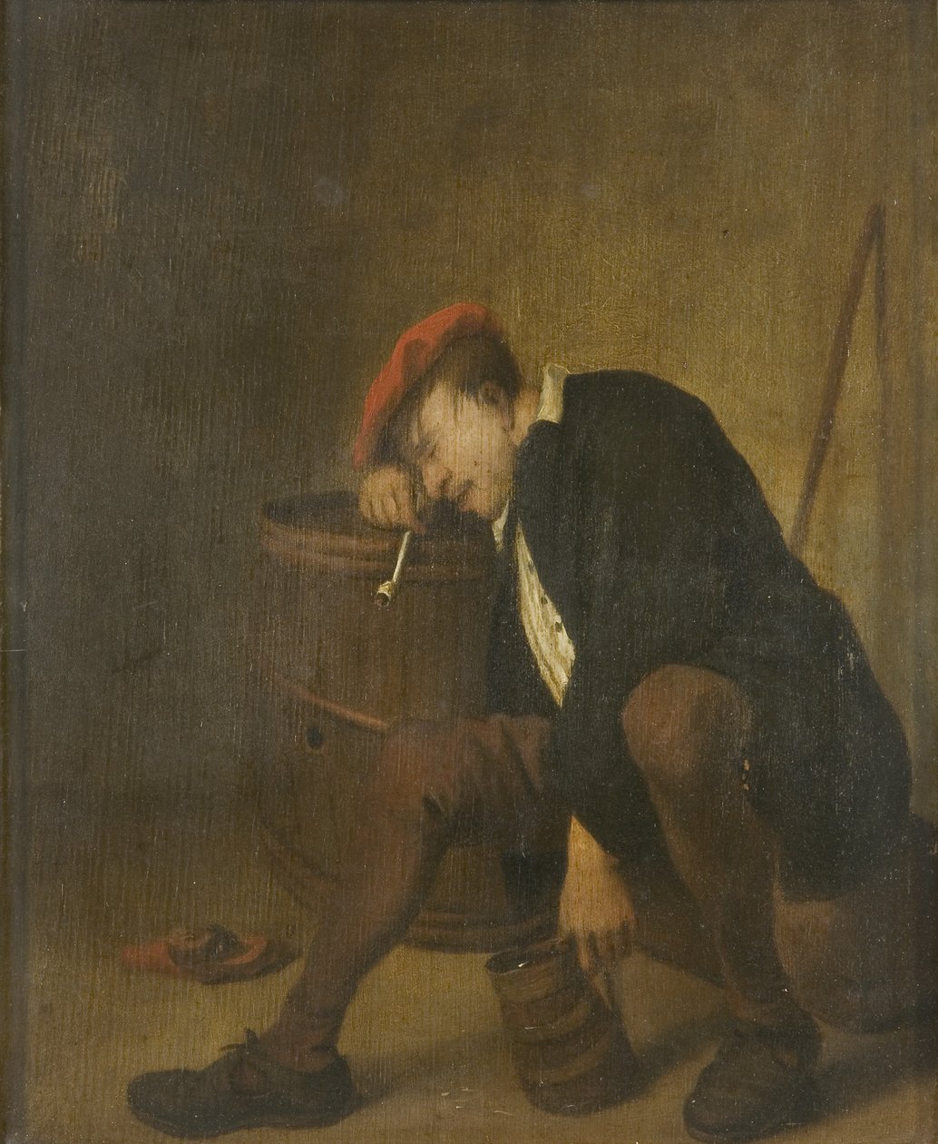 Schlafender Mann von Jan Havicksz (school of) Steen