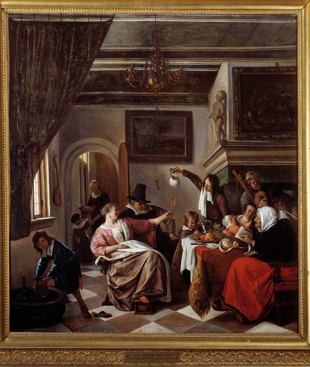 Wie die Alten singen, so zwitschern die Jungen von Jan Havicksz. Steen