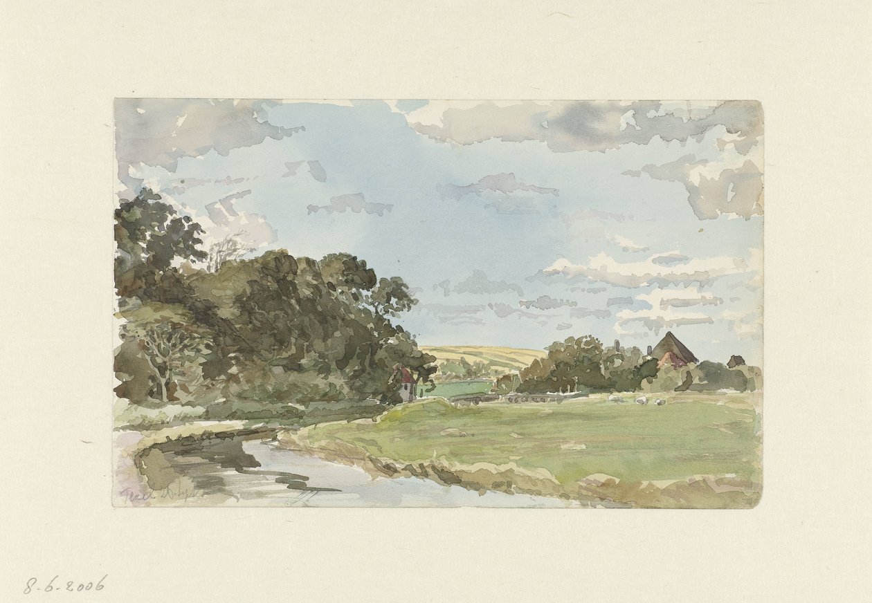 Landschaft auf Texel von Jan Hoynck van Papendrecht