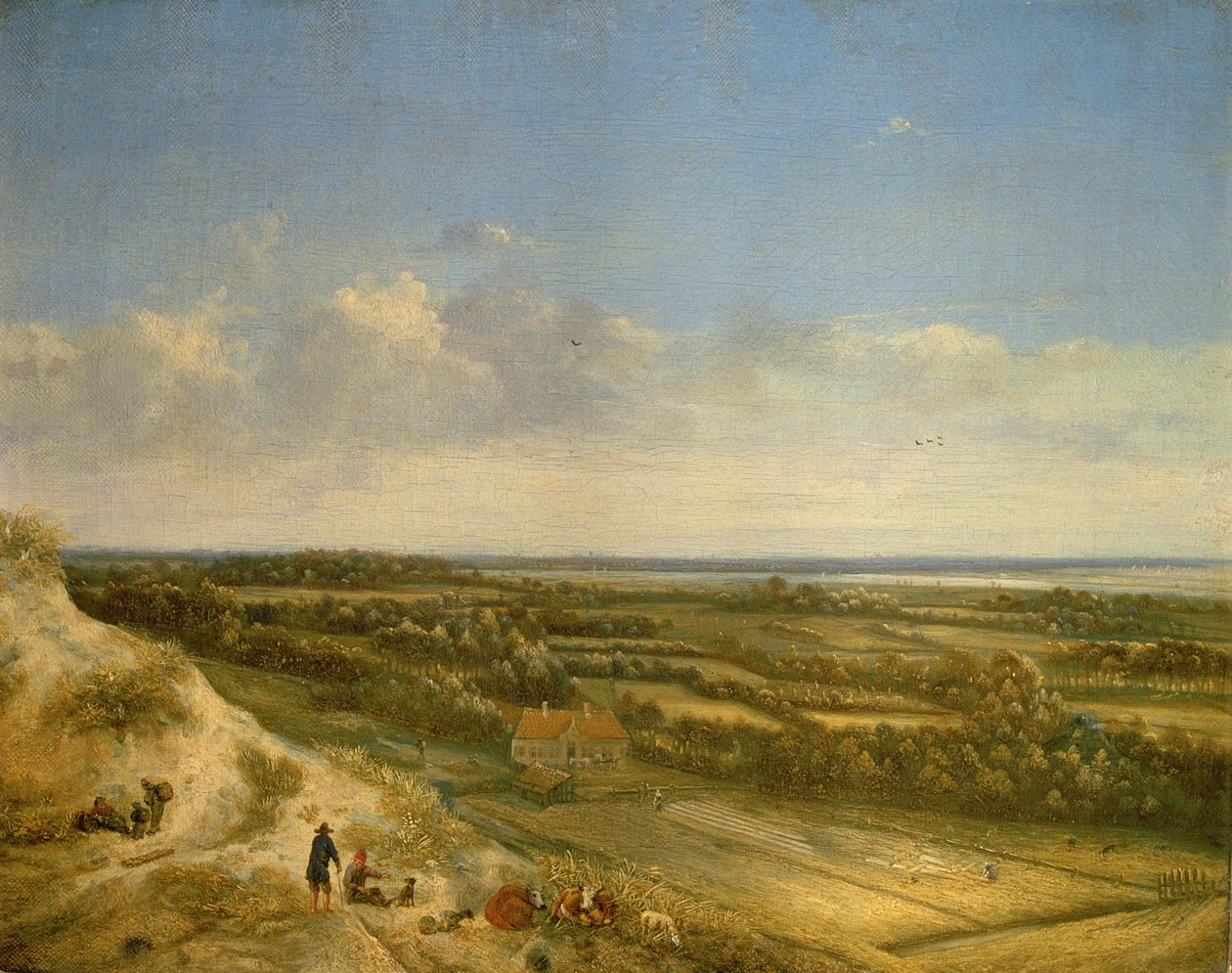 Dünenlandschaft, vermutlich bei Santpoort, ca. 1675 von Jan II Vermeer van Haarlem