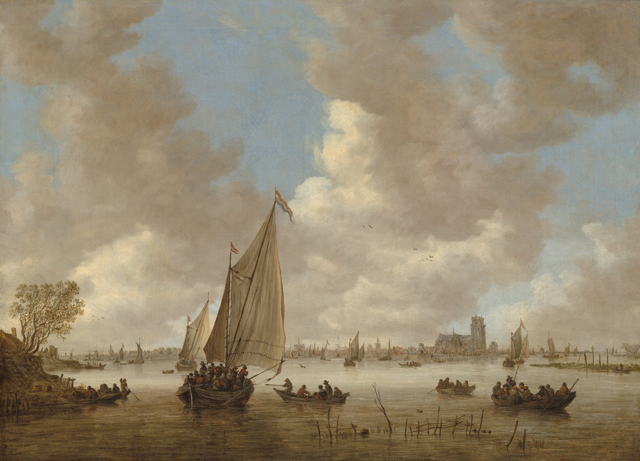 Ansicht von Dordrecht von Norden von Jan Josephsz van Goyen