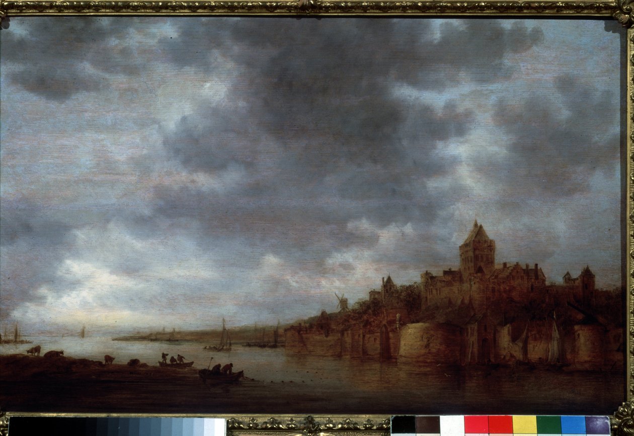 Blick auf den Fluss Waal in Nimwegen, Niederlande von Jan Josephsz van Goyen