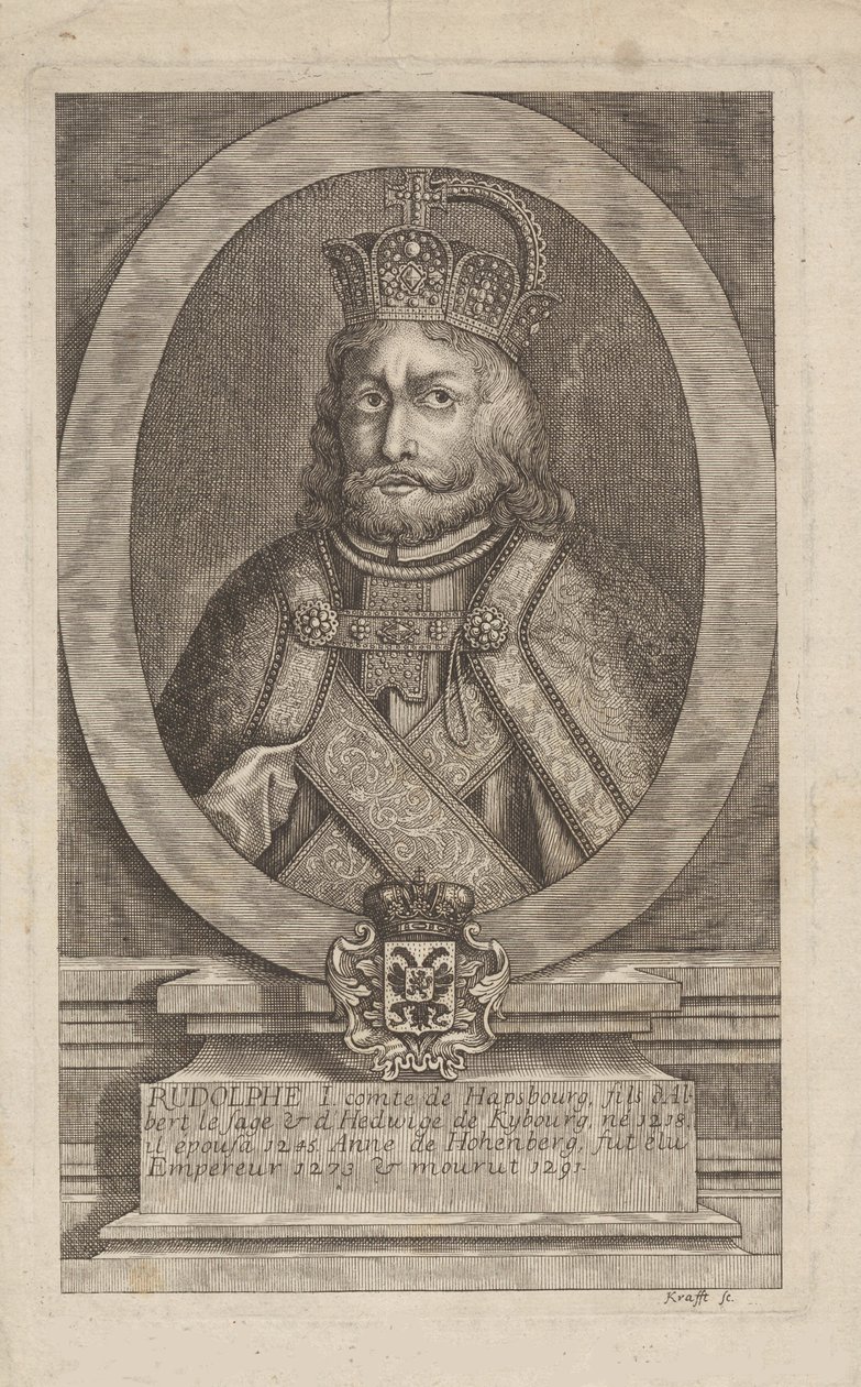 Rudolf I. von Habsburg 1218-1291, König der Römer von Jan Lauwryn Krafft