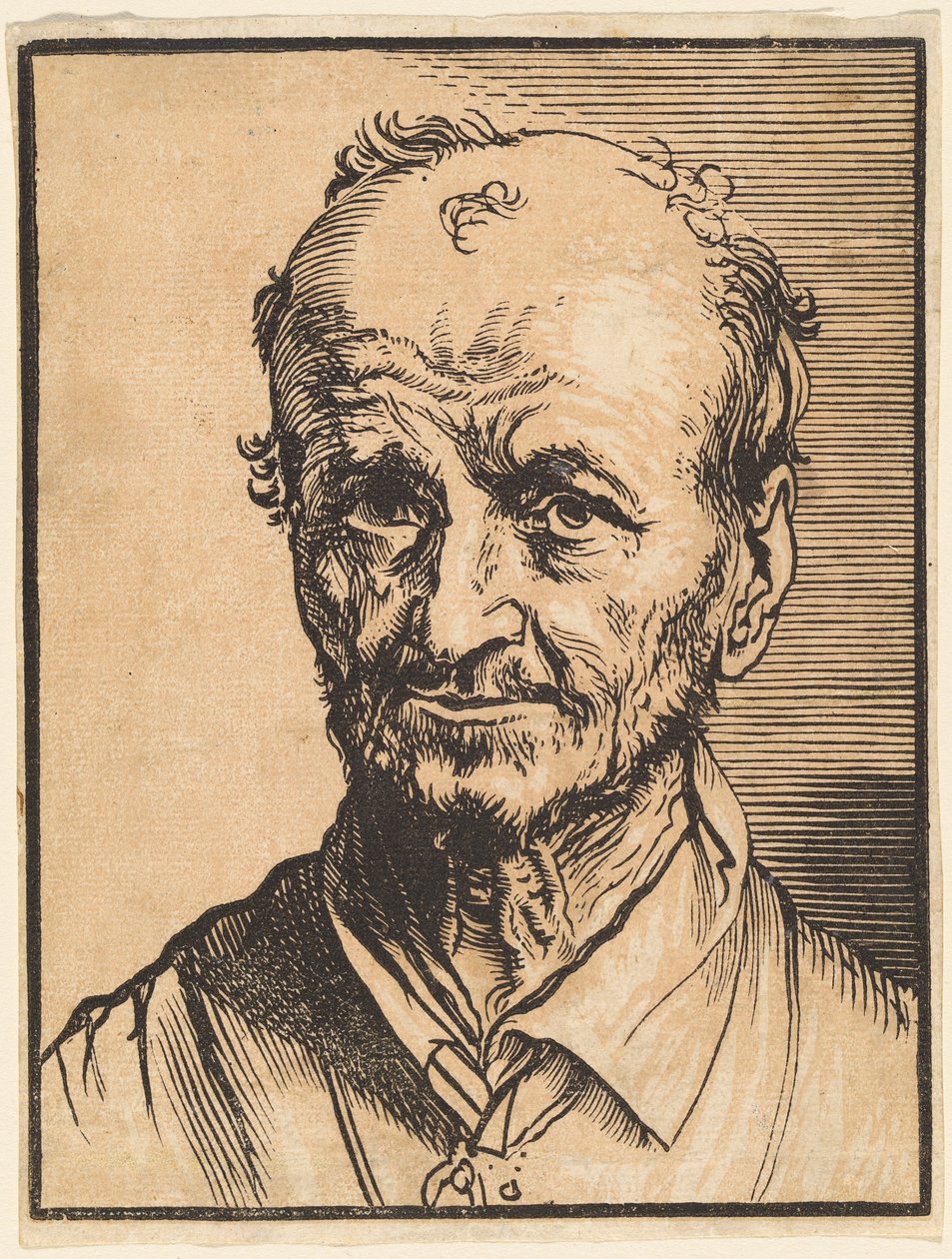 Büste eines kahlen Mannes von Jan Lievens
