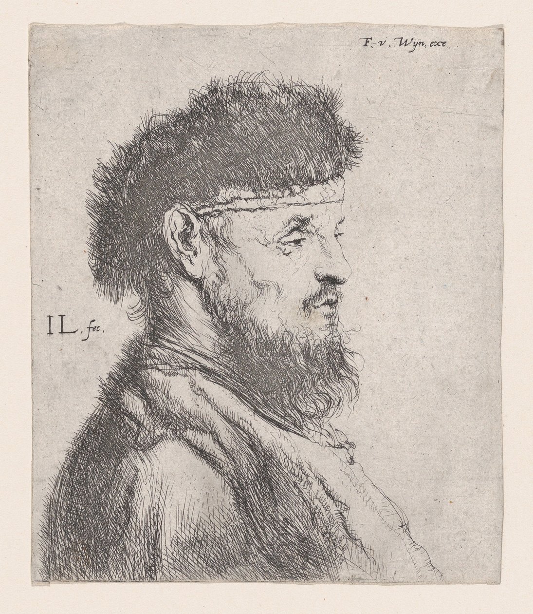 Büste eines Mannes mit Pelzmütze von Jan Lievens