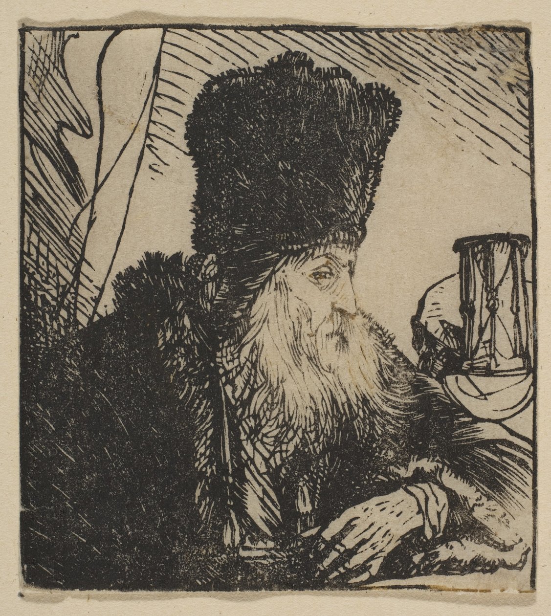 Philosoph mit einer Sanduhr, 1620-74 von Jan Lievens