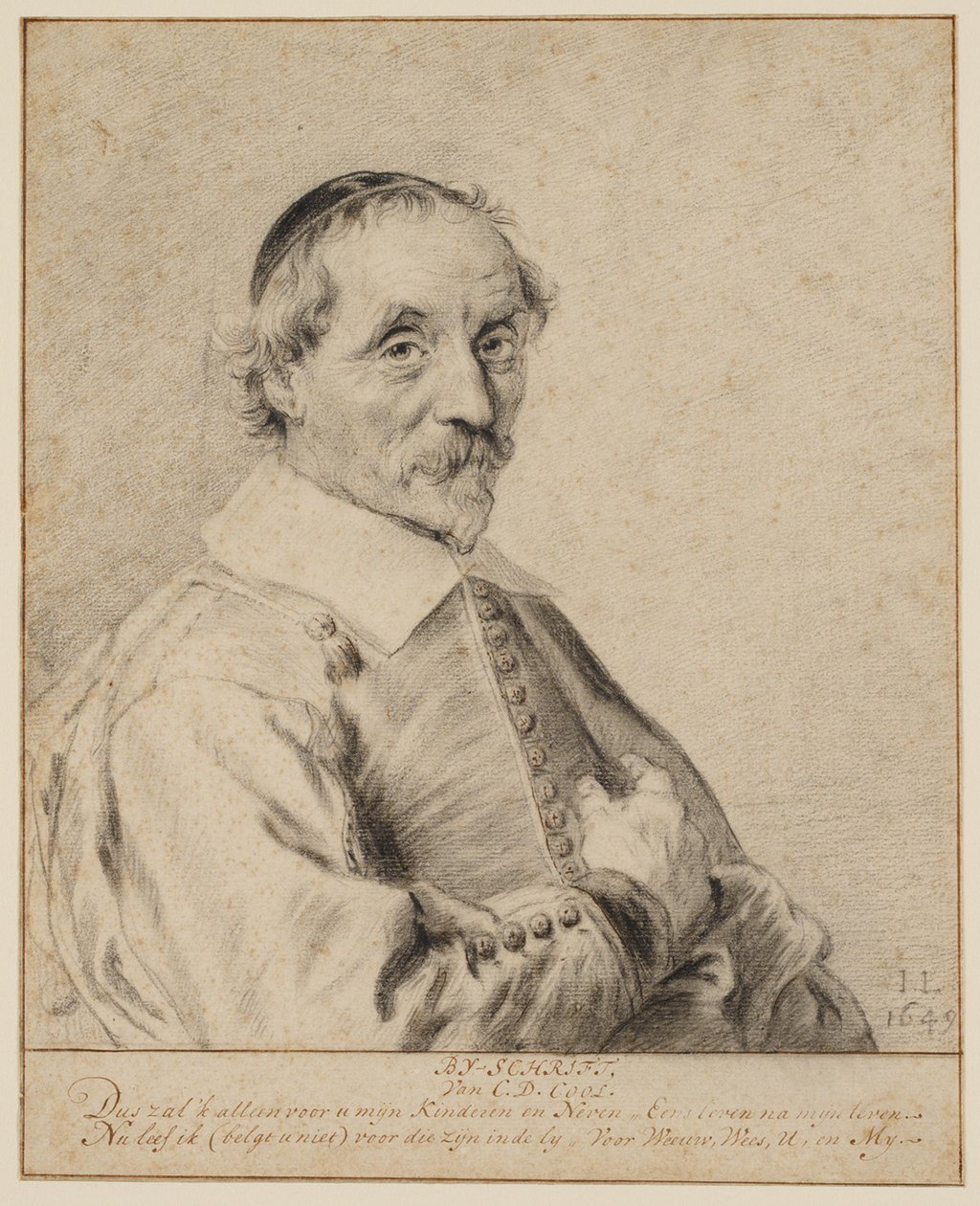 Porträt von Cornelis Dircksz Cool (ca. 1593-1669) von Jan Lievens