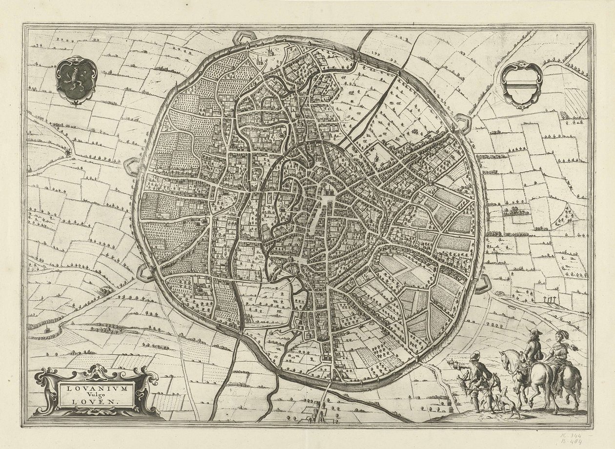 Plan von Leuven, 1581 von Jan Luyken