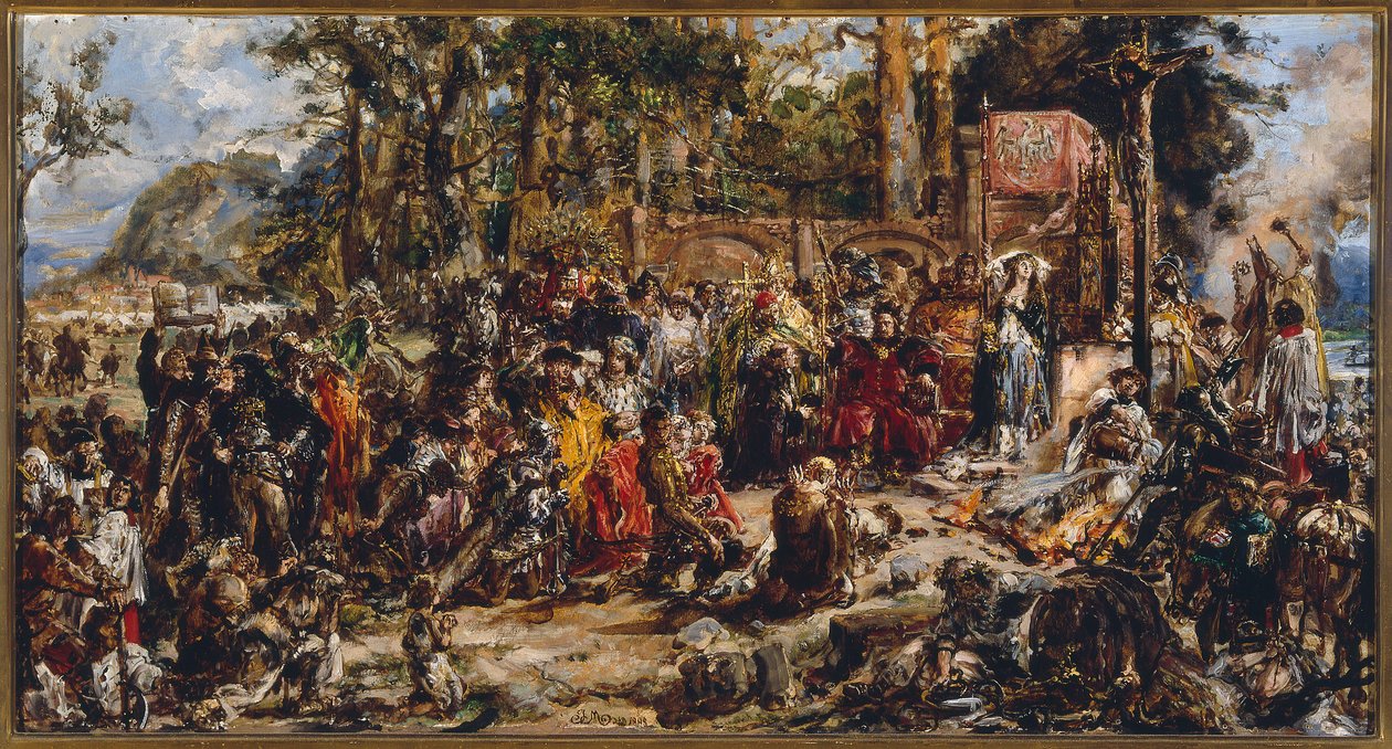 Taufe Litauens. R.P. 1387 von Jan Matejko